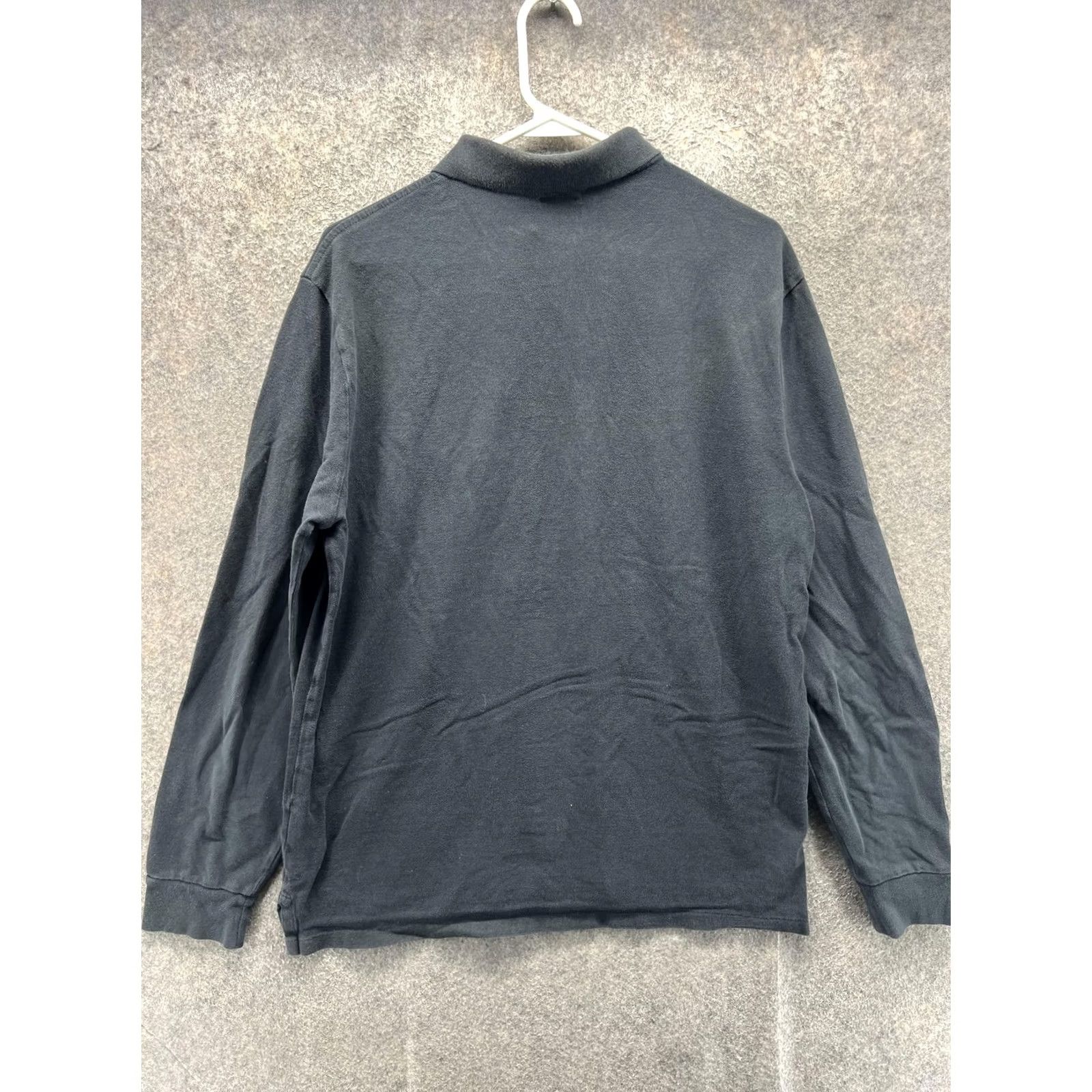 Polo Ralph Lauren VINTAGE Polo Ralph Lauren Polo Shirt Mens L Black Long Sleeve Custom Slim Rugby Shirt Size US L / EU 52-54 / 3 - 7 Thumbnail