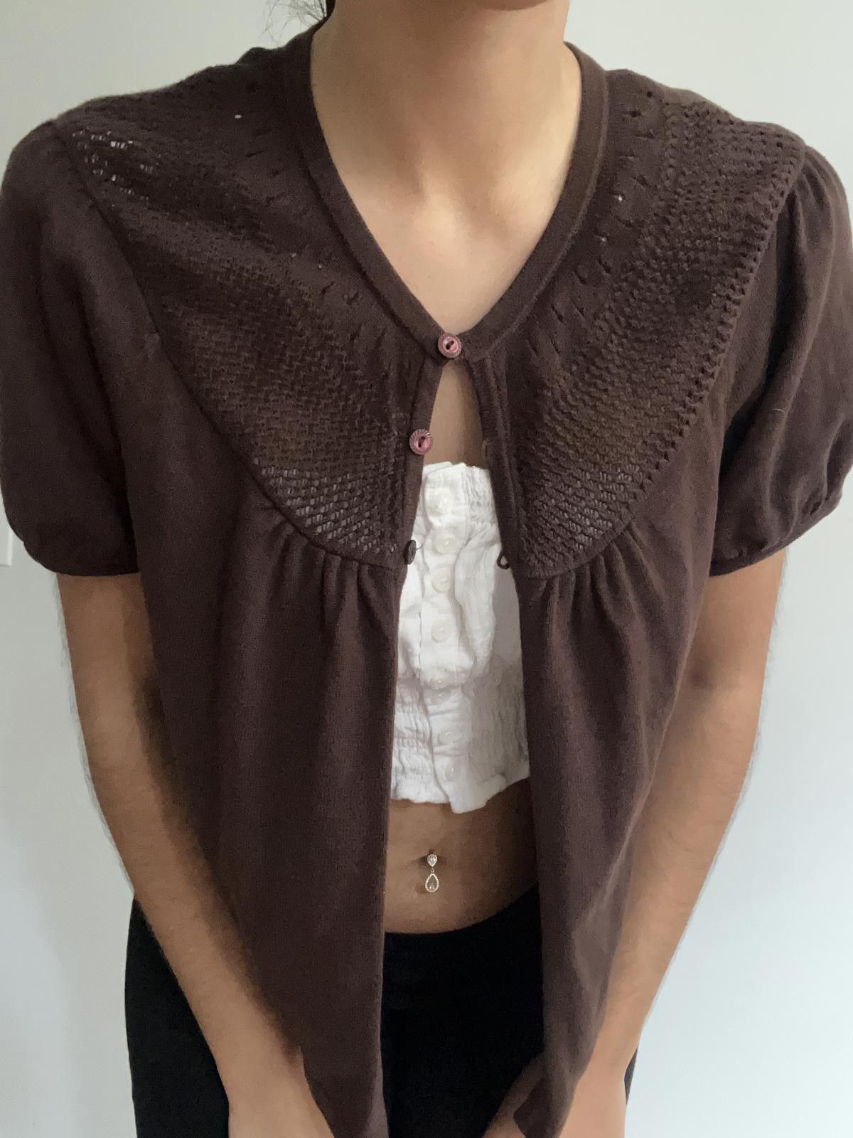 Other Women’s cute brown button up cotton sweater Size M / US 6-8 / IT 42-44 - 5 Thumbnail