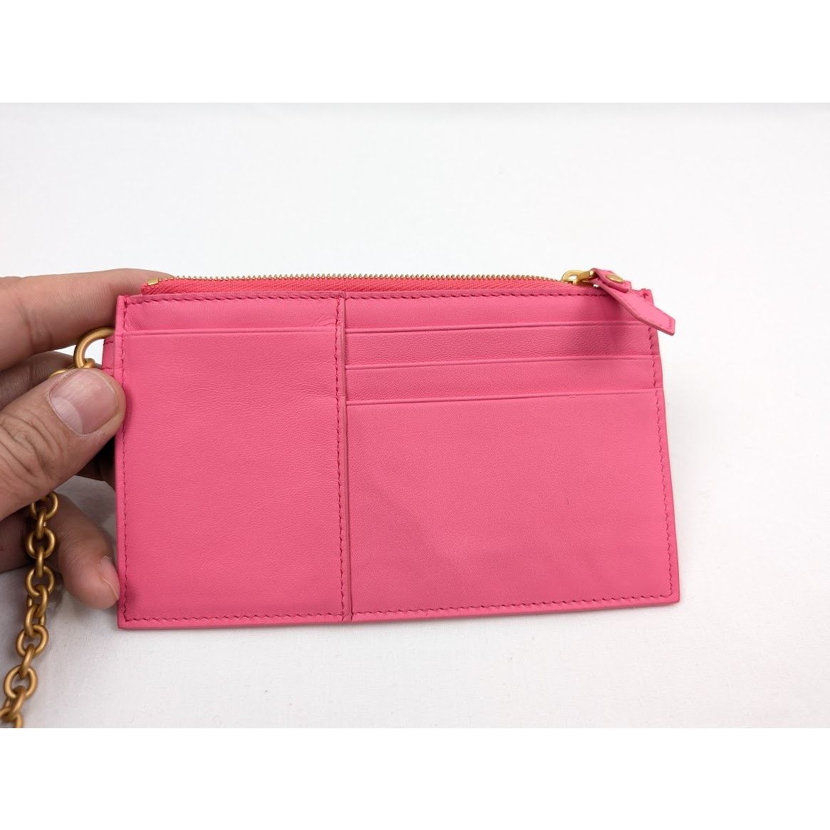 Bottega Veneta o1rshd1 Size: OS / Nappa/Ottone Card Case in Neon/Gold Size ONE SIZE - 8 Thumbnail