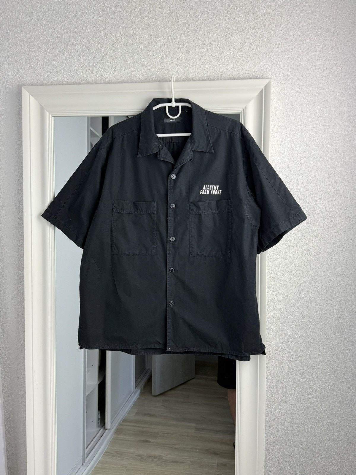 Diesel Diesel Black Shirt “Void” Rare Shirt Diesel Short Sleeve XXL Size US XXL / EU 58 / 5 - 2 Thumbnail