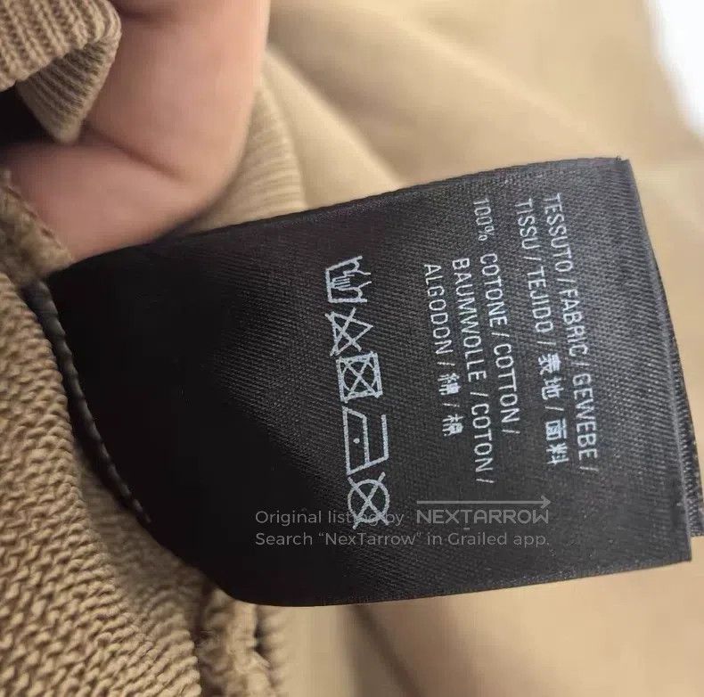 Balenciaga Balenciaga Khaki Crown and Wheat Lettering Hoodie Size US L / EU 52-54 / 3 - 4 Thumbnail