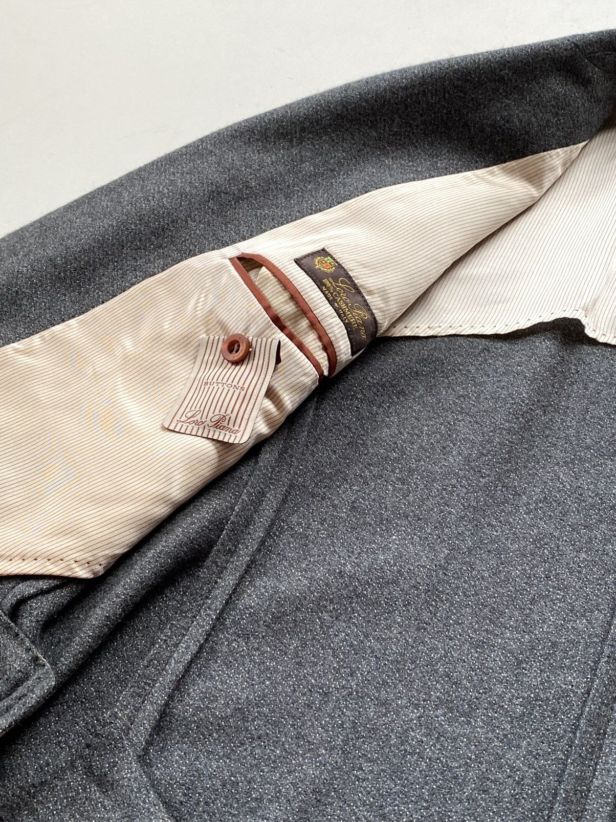 Loro Piana 🔥RRp 3740$ Loro Piana 100% Cashmere Goatskin Grey Blazer Size 42R - 13 Thumbnail
