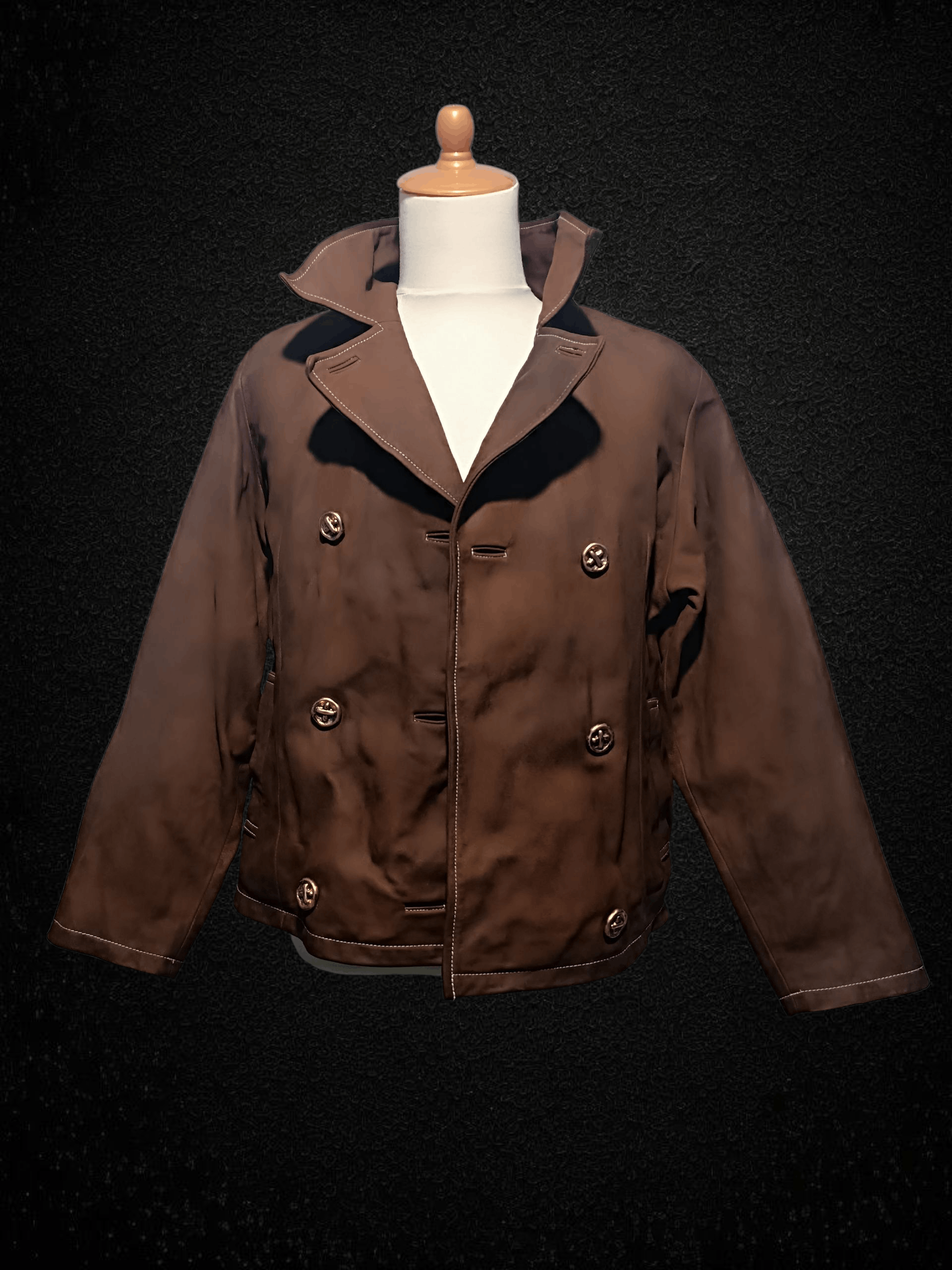 Japanese Brand Vintage Leather Jacket Boxy Coat Size US M / EU 48-50 / 2 - 1 Thumbnail