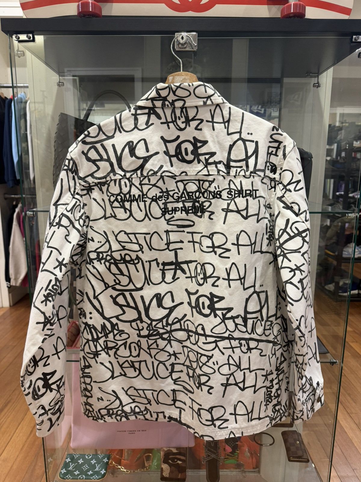 Comme des Garcons SHIRT × Supreme Supreme x CDG SHIRT Graffiti Canvas Chore Coat Size US L / EU 52-54 / 3 - 2 Thumbnail