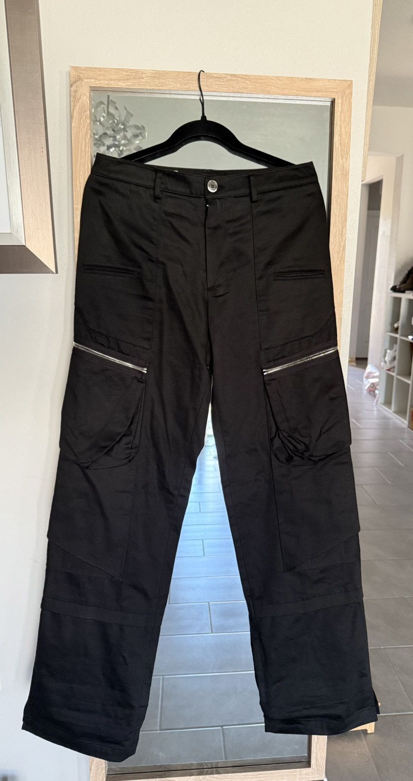 JiyongKim JIYONG KIM SS23 Paneled Cargo pants Size US 32 / EU 48 - 1 Thumbnail