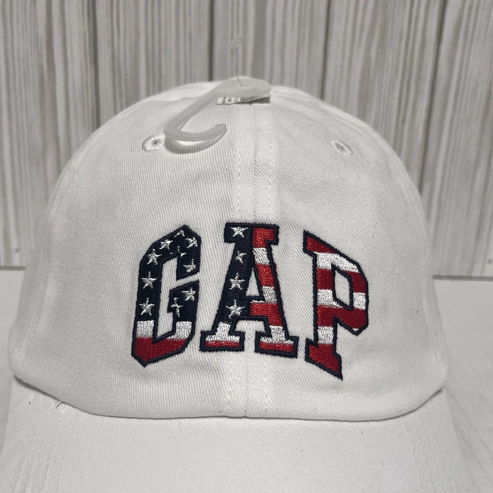 Gap GAP Hat Cap Strap Back Adjustable 4th Of July Red White Blue USA Sports Dad Hat Mens One Size White Size ONE SIZE - 2 Thumbnail