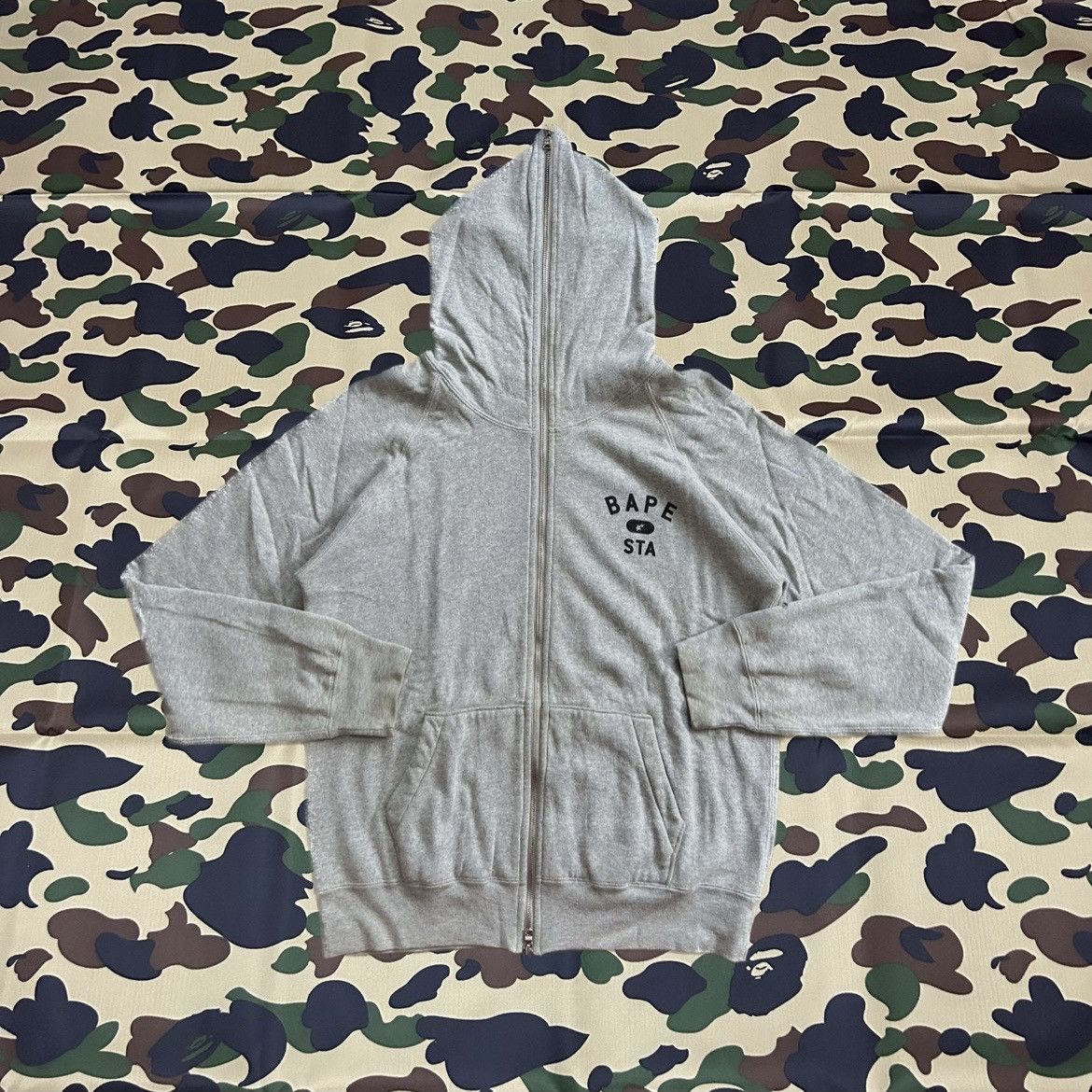 Bape Bape Sta Small Logo Waffle Lined Hoodie Size US S / EU 44-46 / 1 - 1 Thumbnail