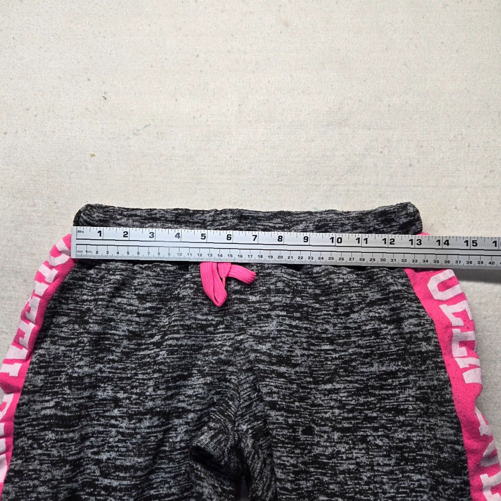 Vintage Bobbie Brooks Queen Gray Pink Lounge Pants Jogger Drawstring Sleep Stretch M Womens Pants Grade: M Sized? Size 32" / US 10 / IT 46 - 4 Thumbnail