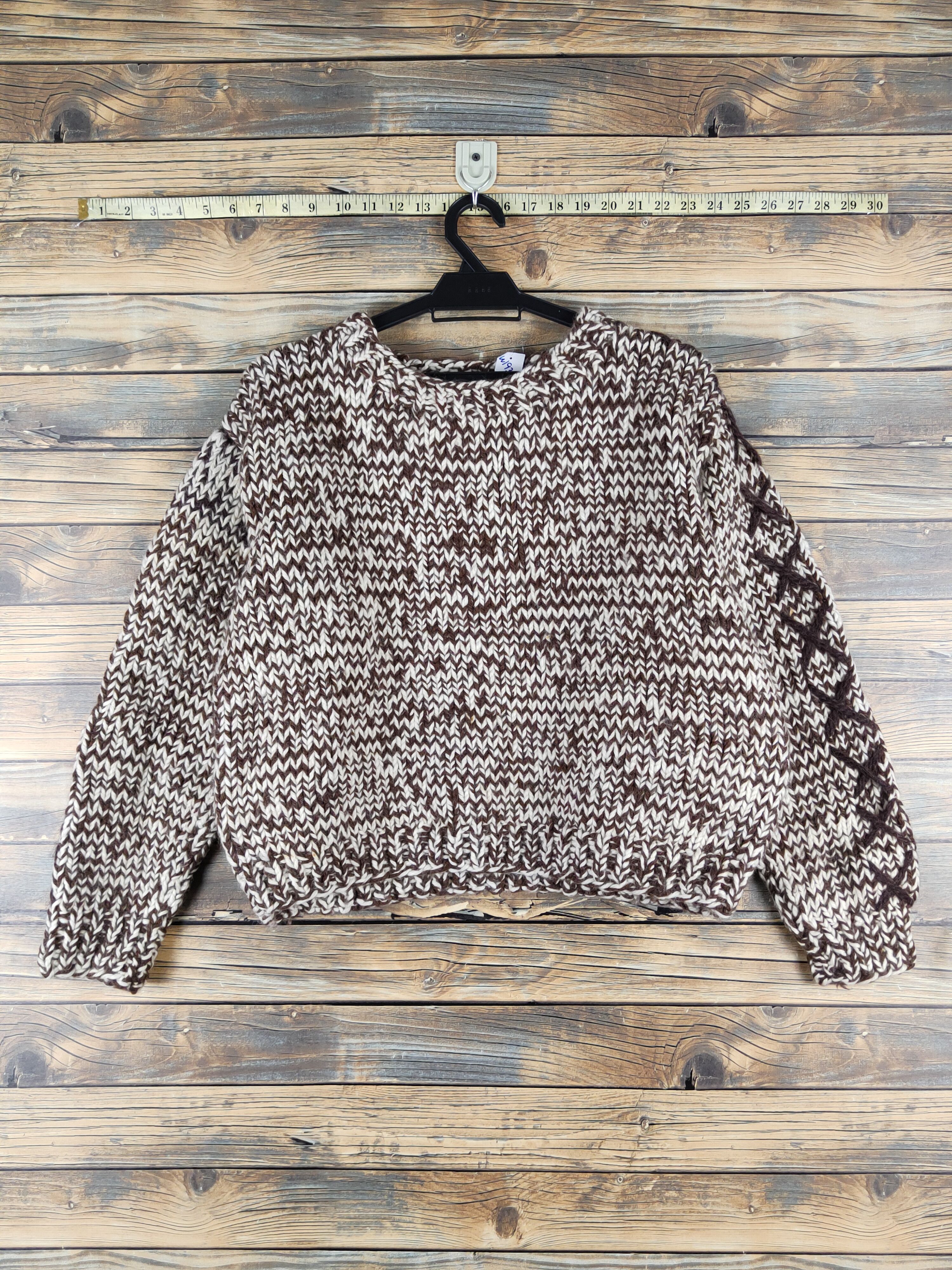 Japanese Brand Japanese Brand Brown Knitwear Crop Tops #W1936 Size M / US 6-8 / IT 42-44 - 1 Thumbnail