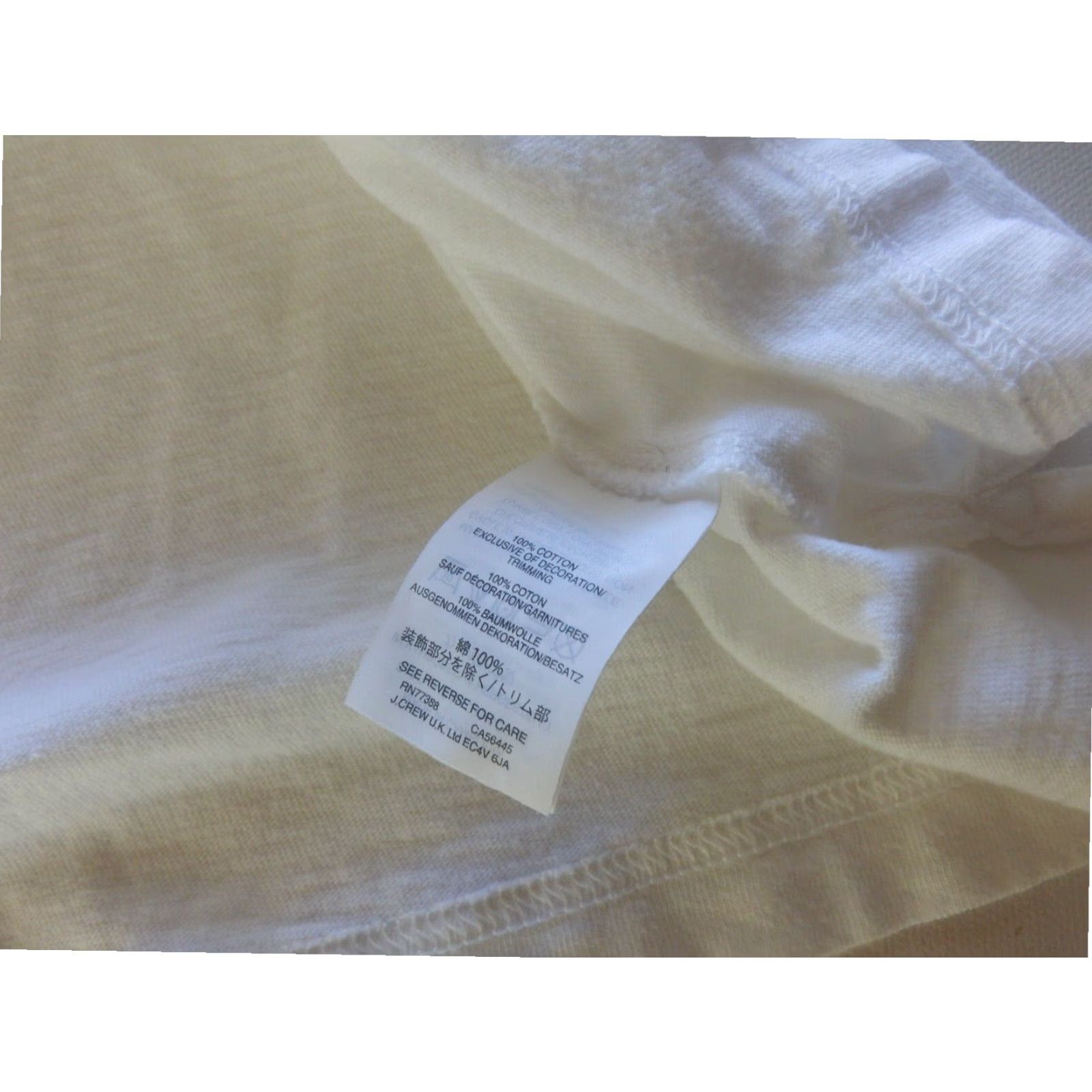 J.Crew J.CREW Mens Short Sleeve Polo Shirt White Large Size US L / EU 52-54 / 3 - 5 Thumbnail