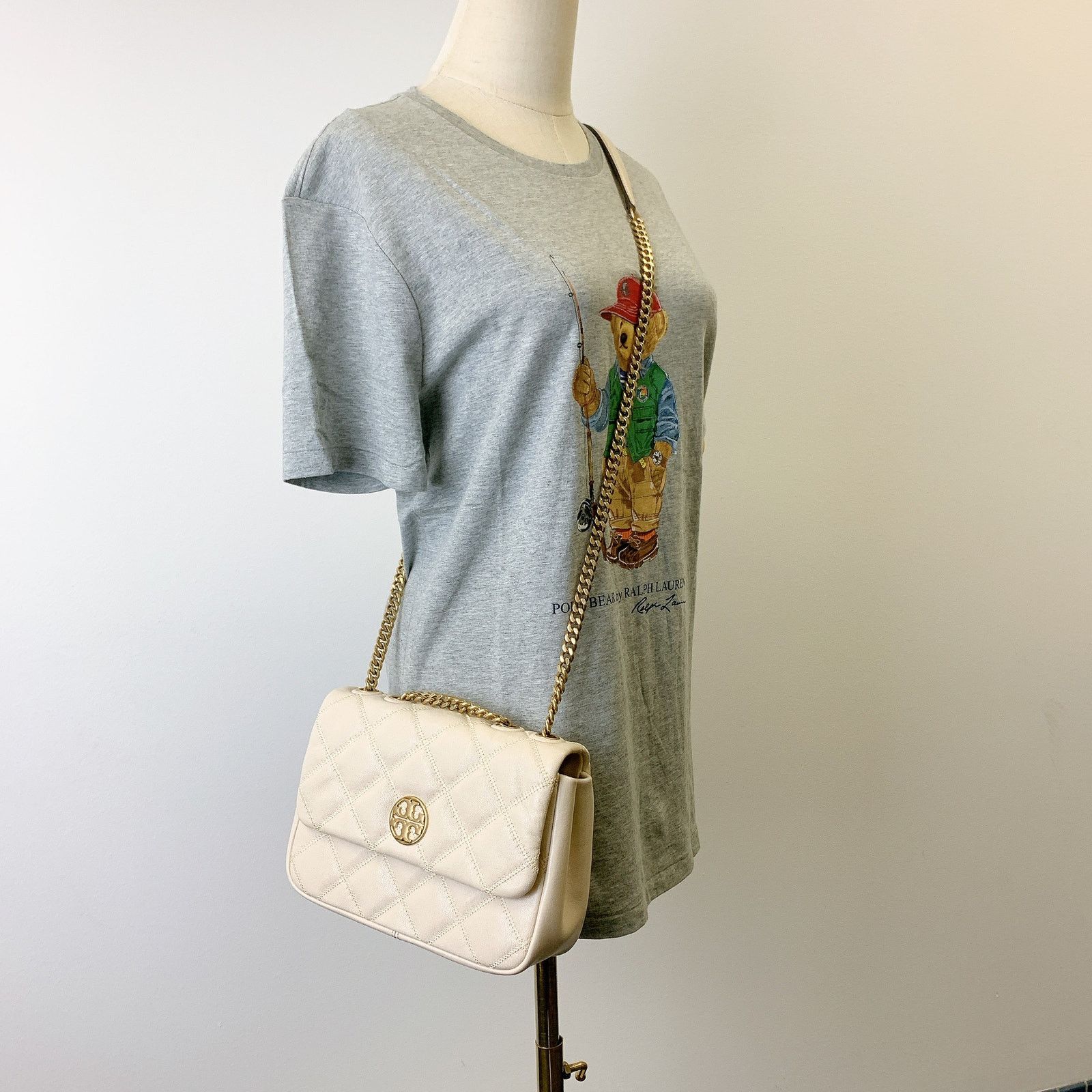 Tory Burch Tory Burch 148243 Willa small shoulder bag IN BRIE Size ONE SIZE - 2 Thumbnail