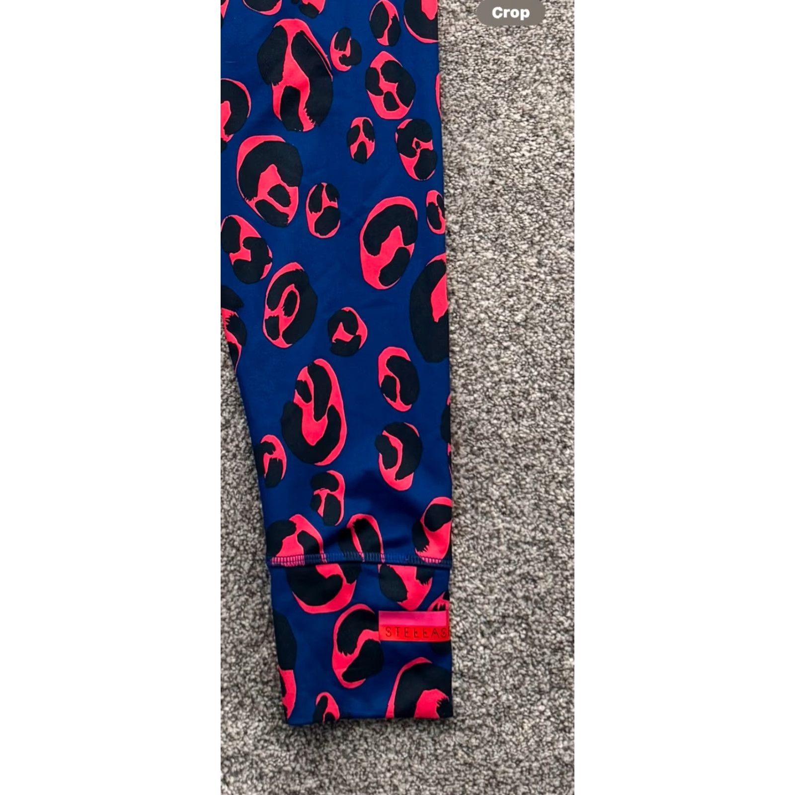 Adidas Adidas Stellasport Leggings Womens Medium Climalite Abstract Leopard Gym Yoga Size 32" / US 10 / IT 46 - 3 Thumbnail