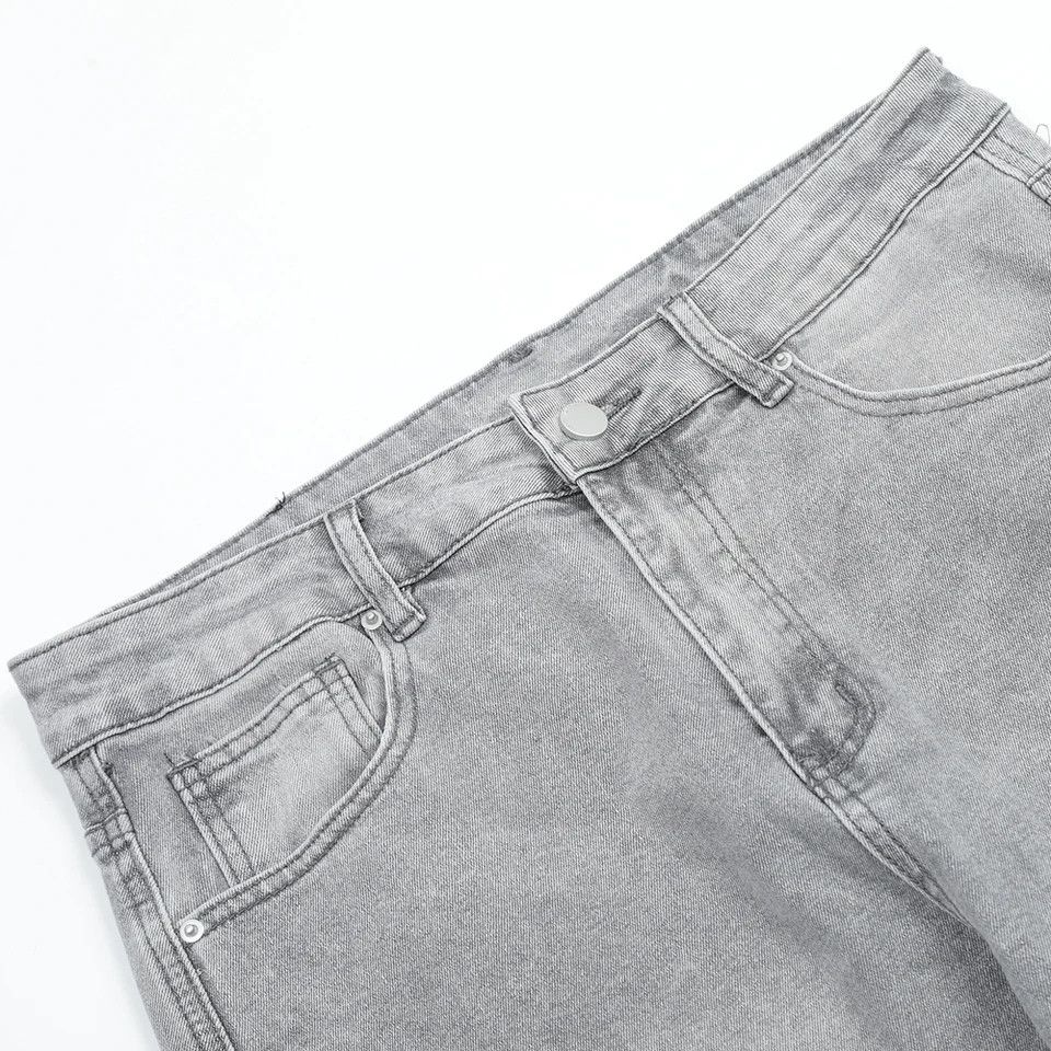 Japanese Brand × Jean Skinny Jeans Gray High Street Pantalones Hombre Simple Size US 33 - 6 Thumbnail