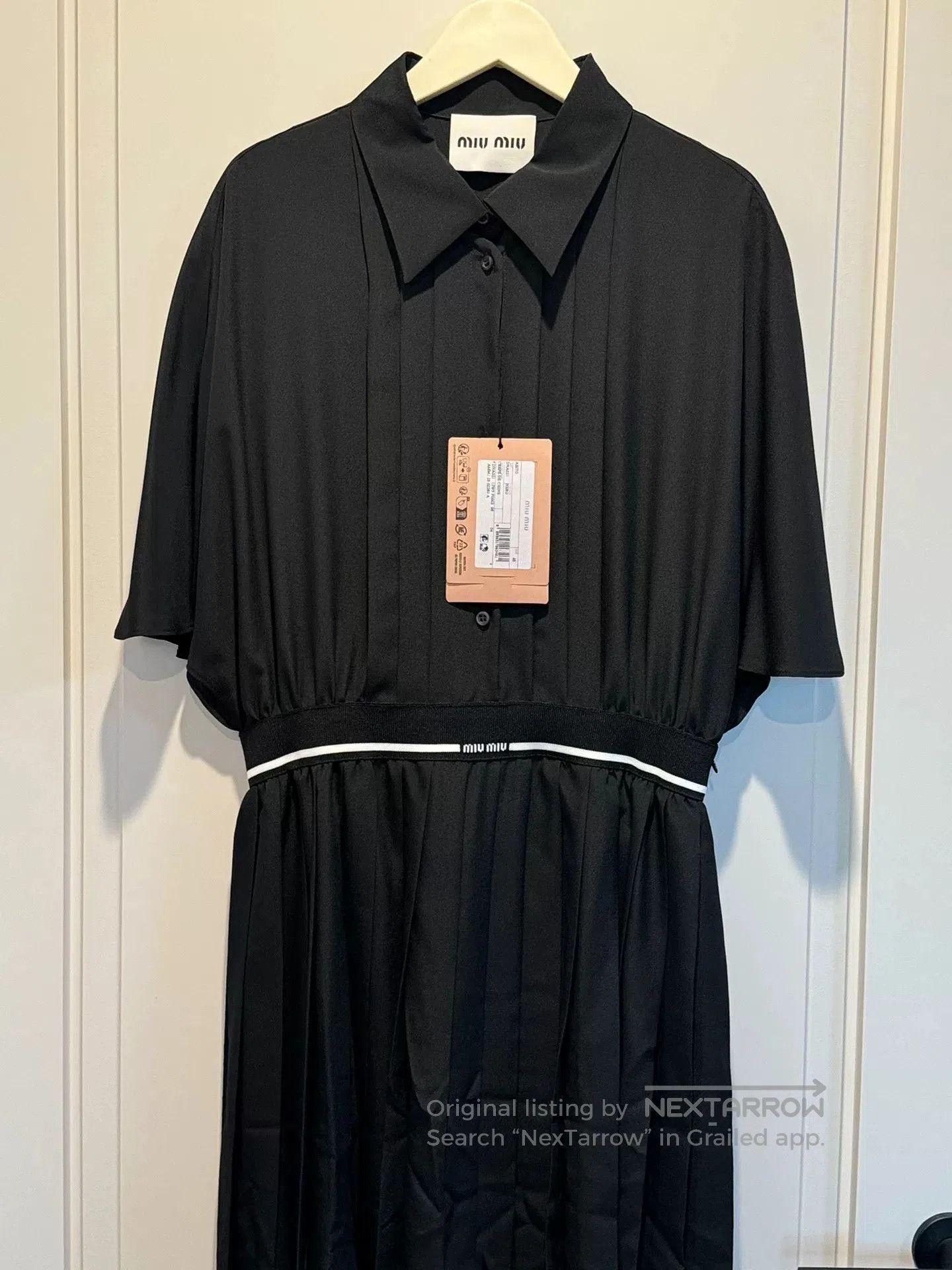 Miu Miu MiuMiu Short Sleeve Shirt Dress 2025. Size M / US 6-8 / IT 42-44 - 5 Thumbnail