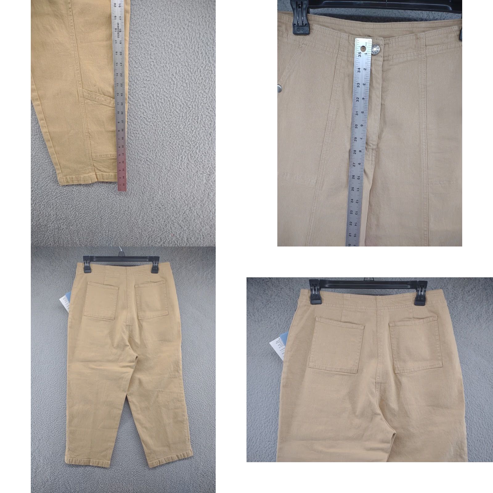 Denim & Co. DENIM & Co. Cargo Khaki Pants Womens Size 12 NEW with Tags Denim & Co. Pants Casual Beige Stone 29 in Inseam 23 in Navy? Size 34" / US 12 / IT 48 - 8 Thumbnail