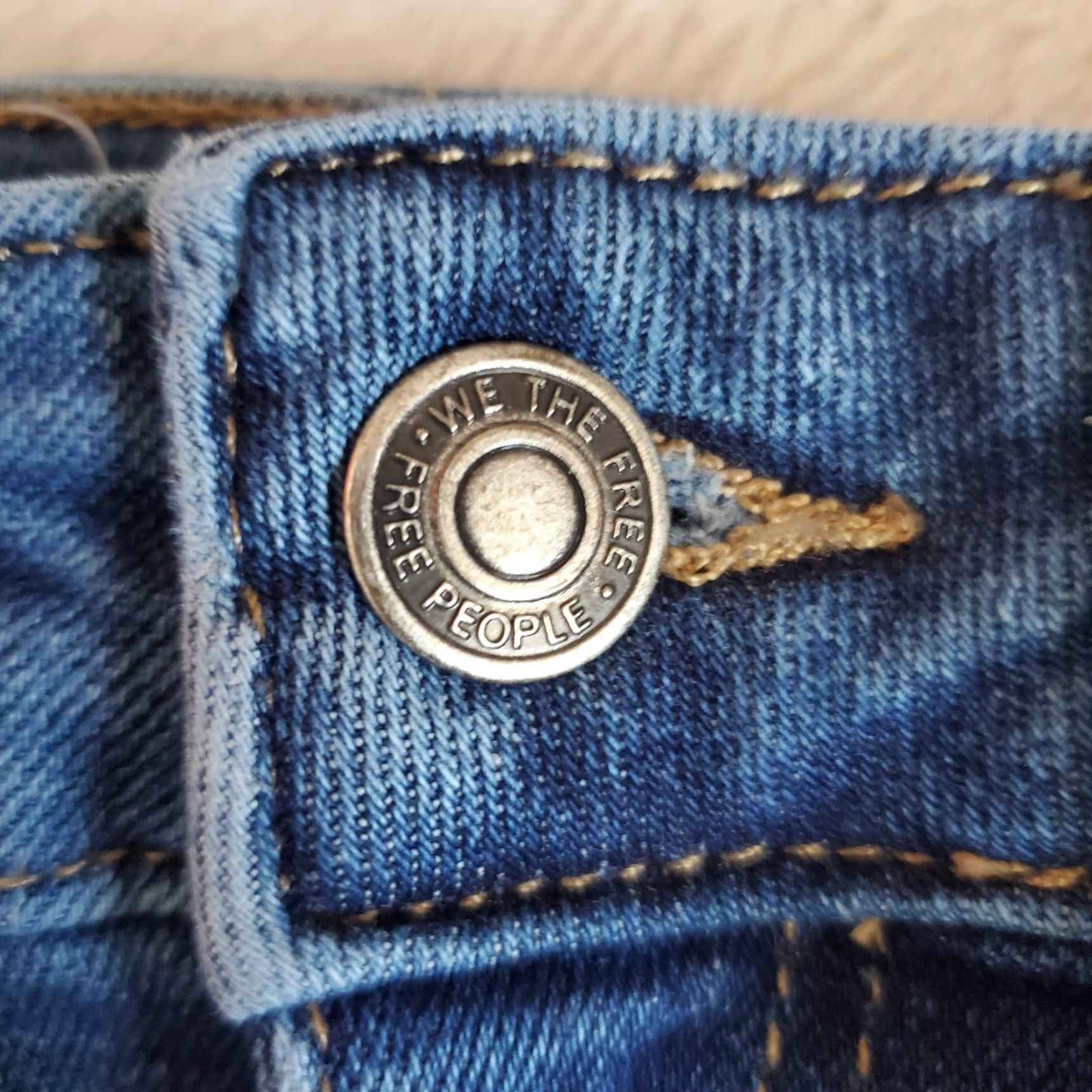 Vintage We The Free We The Free Jeans Women 25 Blue Skinny Mid Rise Raw Hem 24X27 Size 25 Denim Size 42" / US 20 - 5 Thumbnail