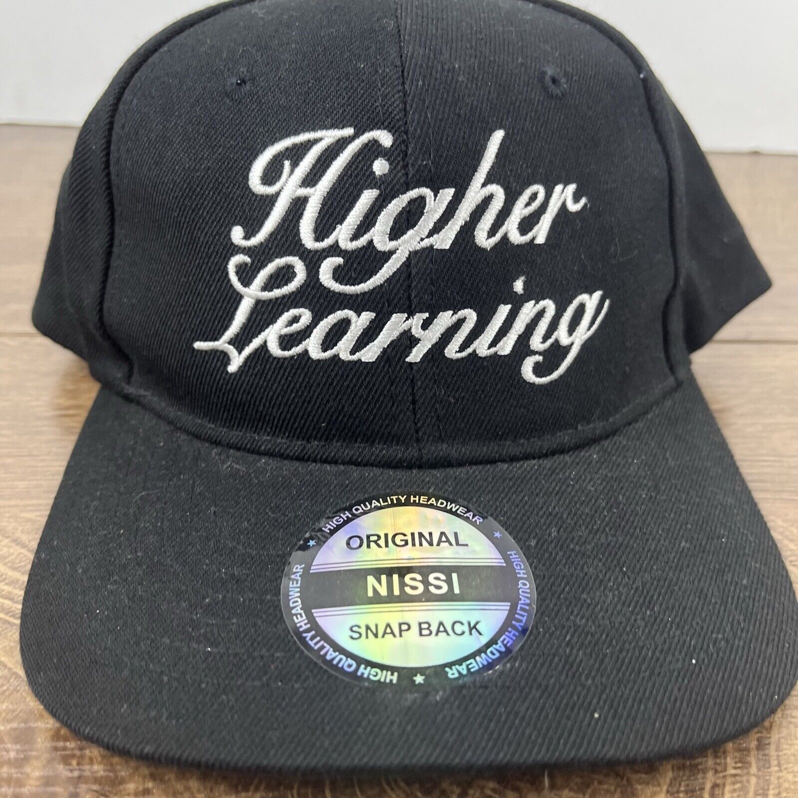 Other Higher Learning Hat Snapback Hat Black Hat Adjustable Black Size ONE SIZE - 8 Thumbnail