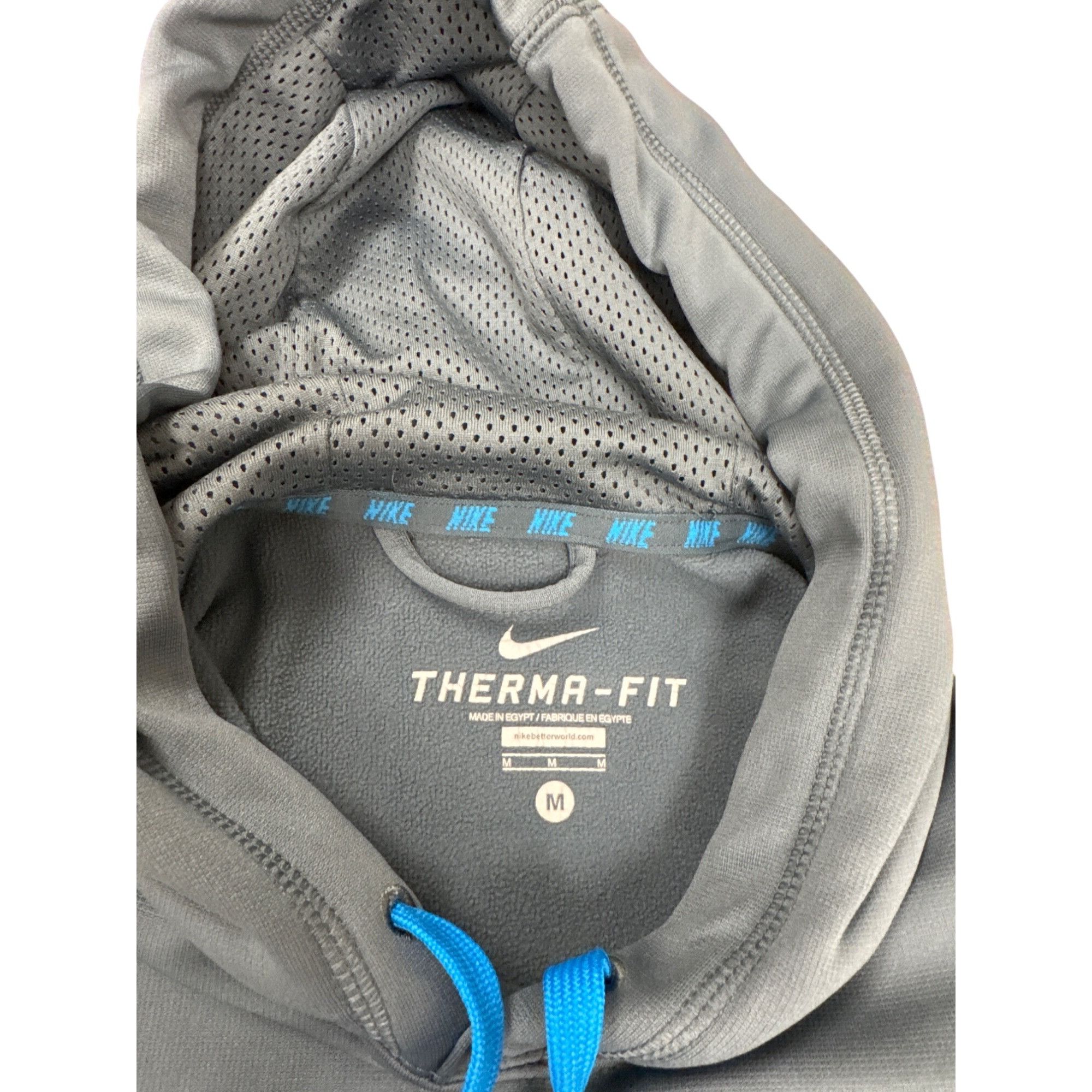 Nike Nike Therma-Fit Mens Gray & Blue Pullover Hoodie Size M SKU Size US M / EU 48-50 / 2 - 6 Thumbnail