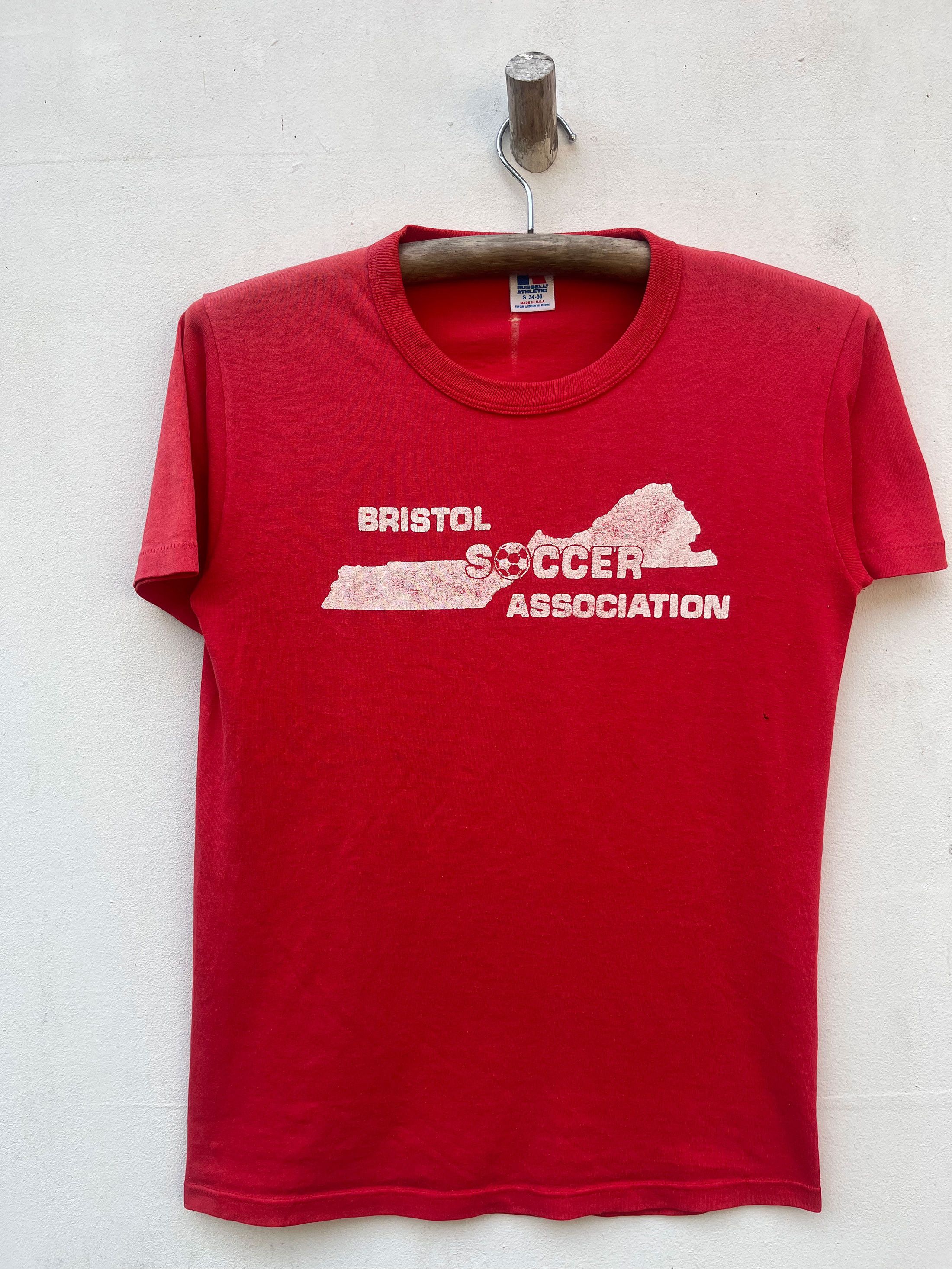 Russell Athletic Vintage 80s Russel Paper Thin Single Stitch Size US S / EU 44-46 / 1 - 1 Thumbnail