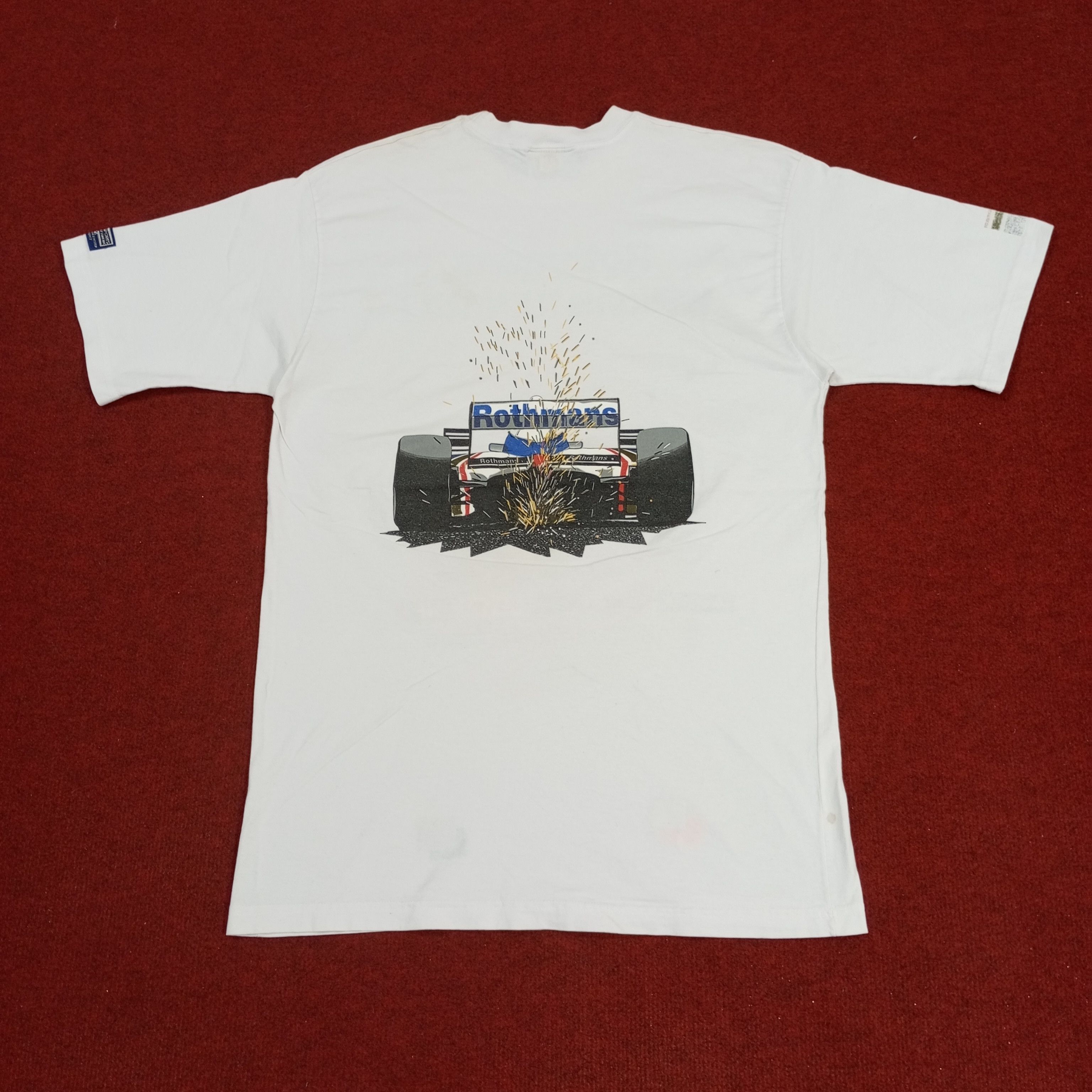 Vintage Racing F1 Formula One Rothmans Williams Renault Tshirt Size US M / EU 48-50 / 2 - 3 Thumbnail