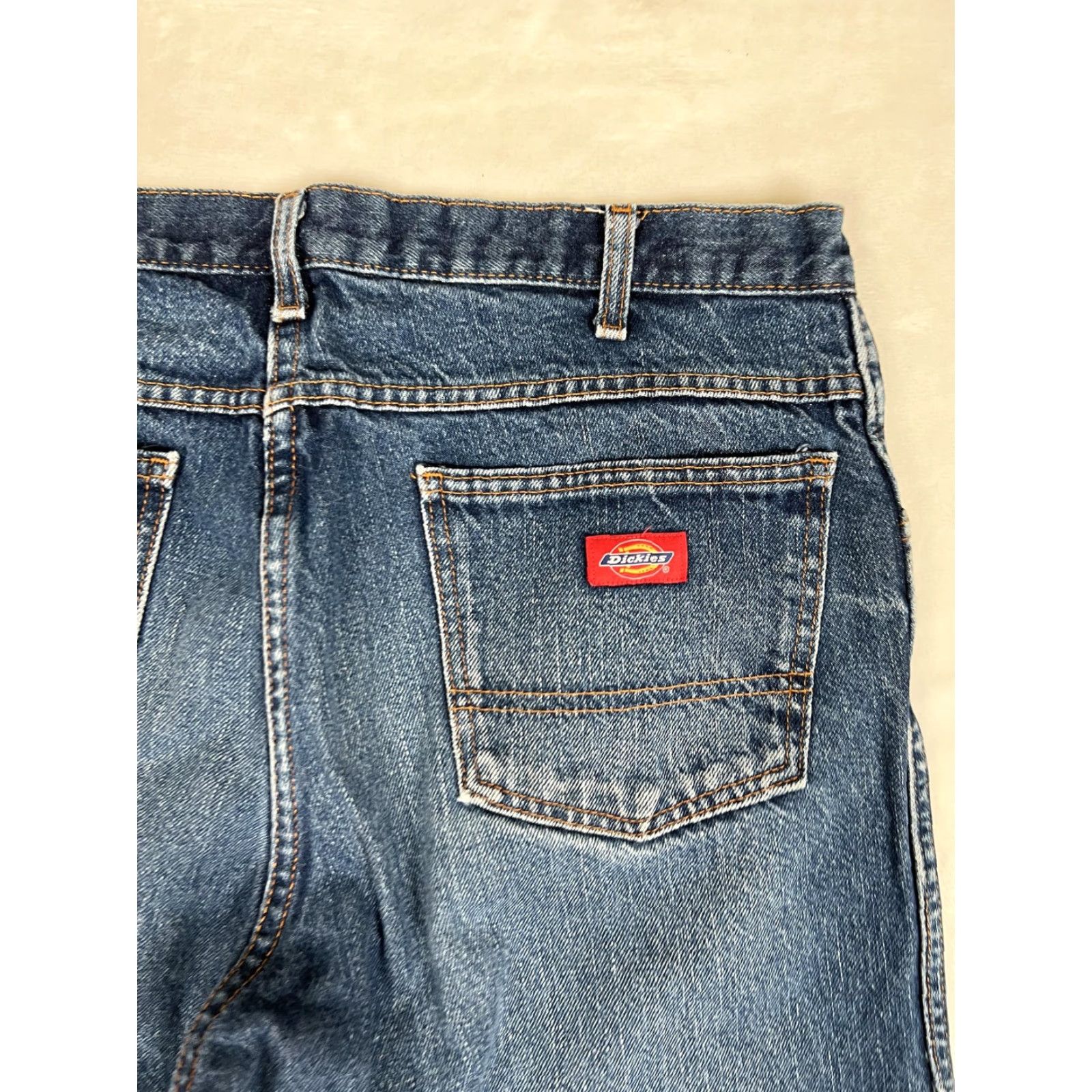 Dickies Dickies Jeans Mens 34x34 Blue Denim Straight Leg Workwear Classic Cotton Mens Blue Jeans Straight Leg 34 34 Cotton Dickies Size US 34 / EU 50 - 6 Thumbnail