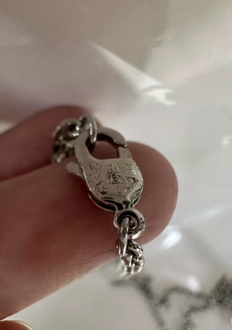 Vivienne Westwood Vivienne Westwood A silver necklace with a translucent bal Size ONE SIZE - 6 Thumbnail