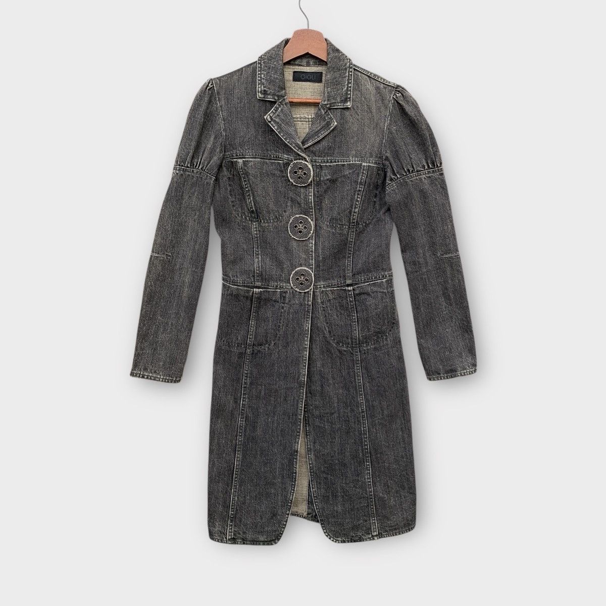 Romeo Gigli GIGLI DENIM LONG COAT JACKET Size S / US 4 / IT 40 - 3 Thumbnail