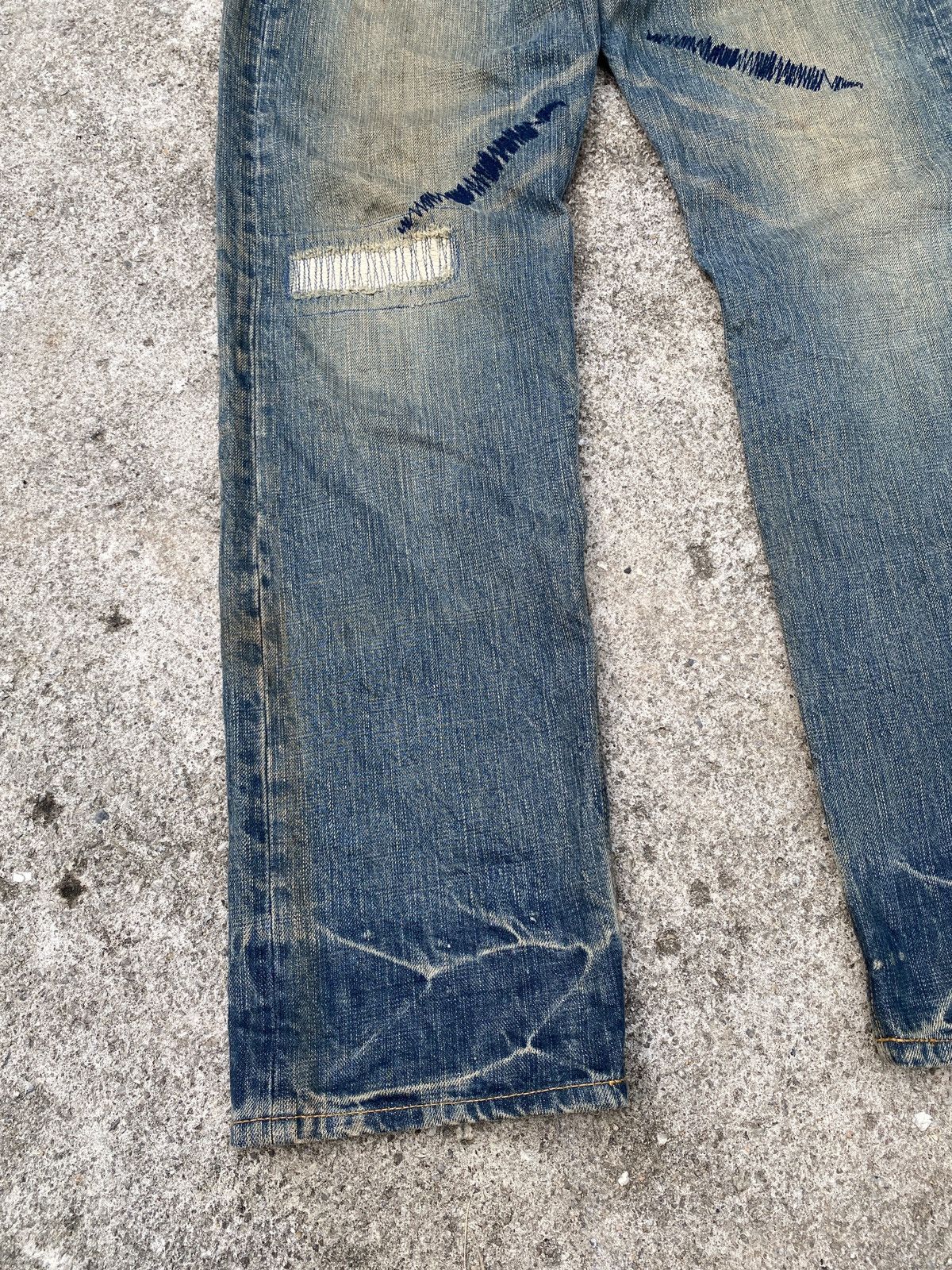 Japanese Brand Shapel Japan Rusty Distressed Denim Size US 32 / EU 48 - 4 Thumbnail