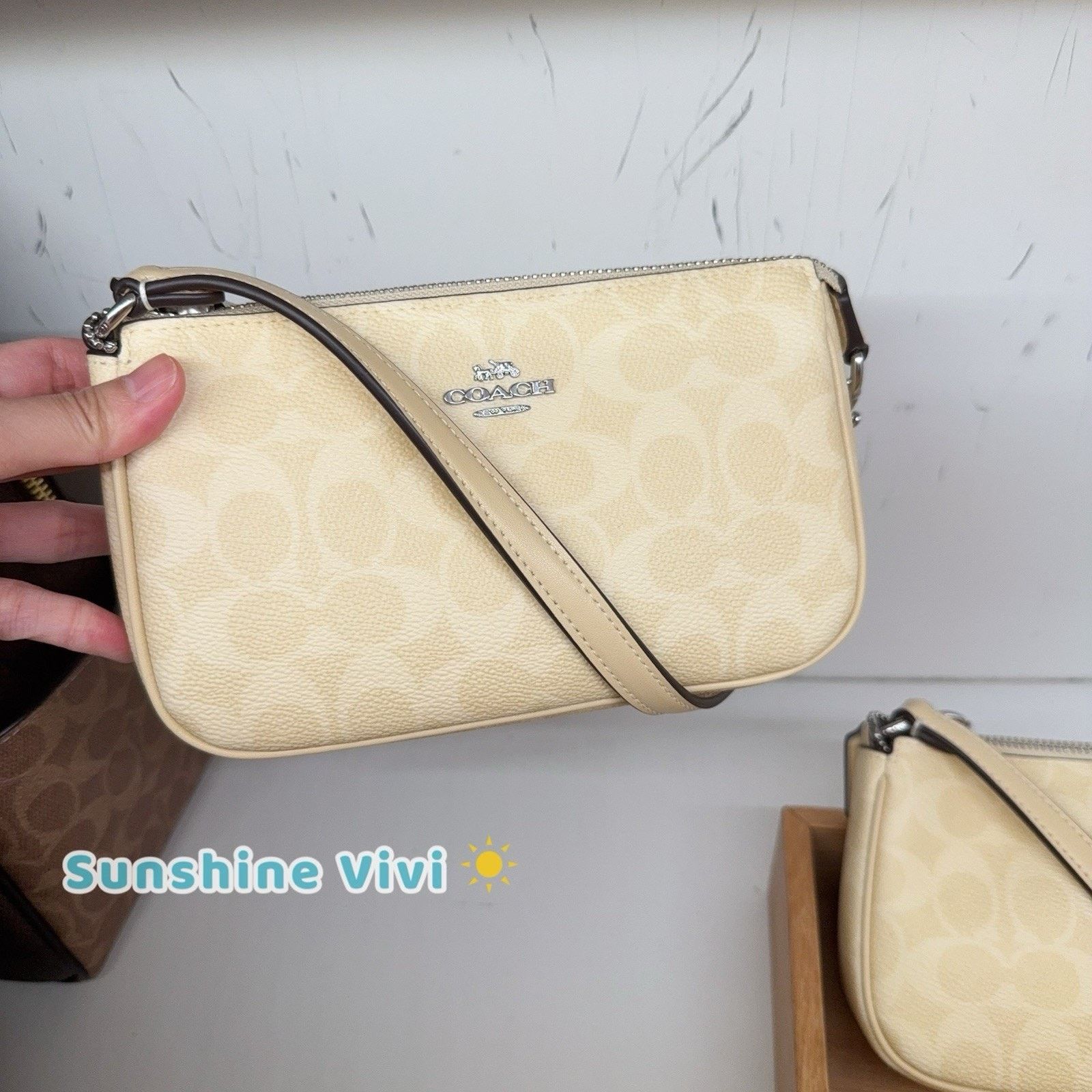 Coach NWT Coach Nolita 19 Signature Canvas CW426 Canvas/Silver/Hay Size ONE SIZE - 1 Thumbnail