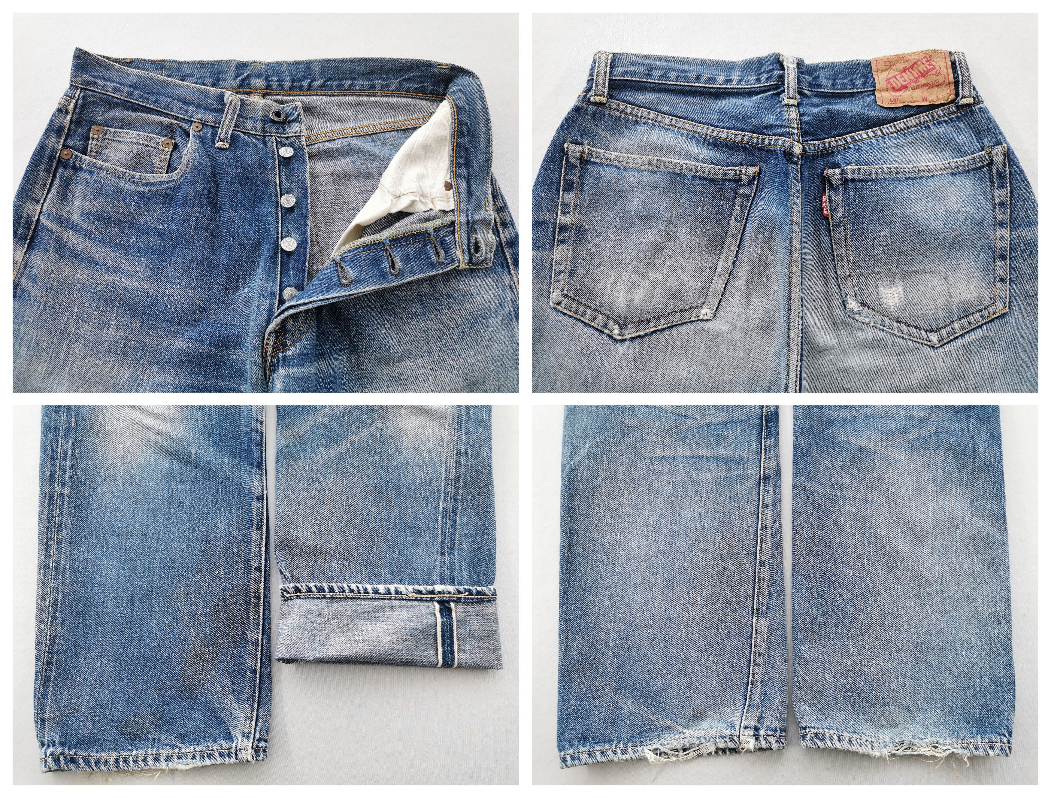 Denime Distressed Vintage Denime Made In Japan Selvedge Denim Size US 30 / EU 46 - 9 Thumbnail