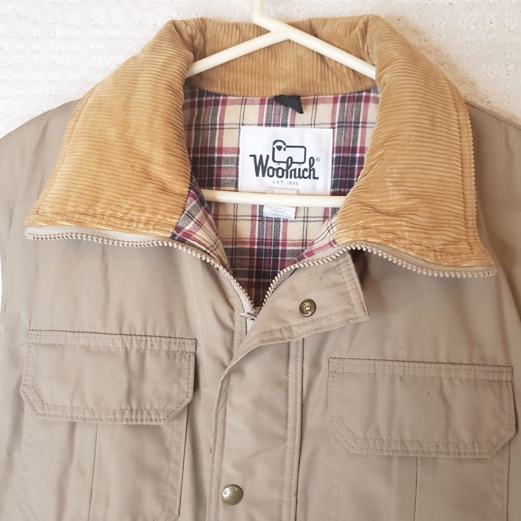 Vintage Vintage 70s Woolrich Mens XL Cowboy Ranch Farm Puffer Trucker Vest Softshell Corduroy Size US XL / EU 56 / 4 - 4 Thumbnail
