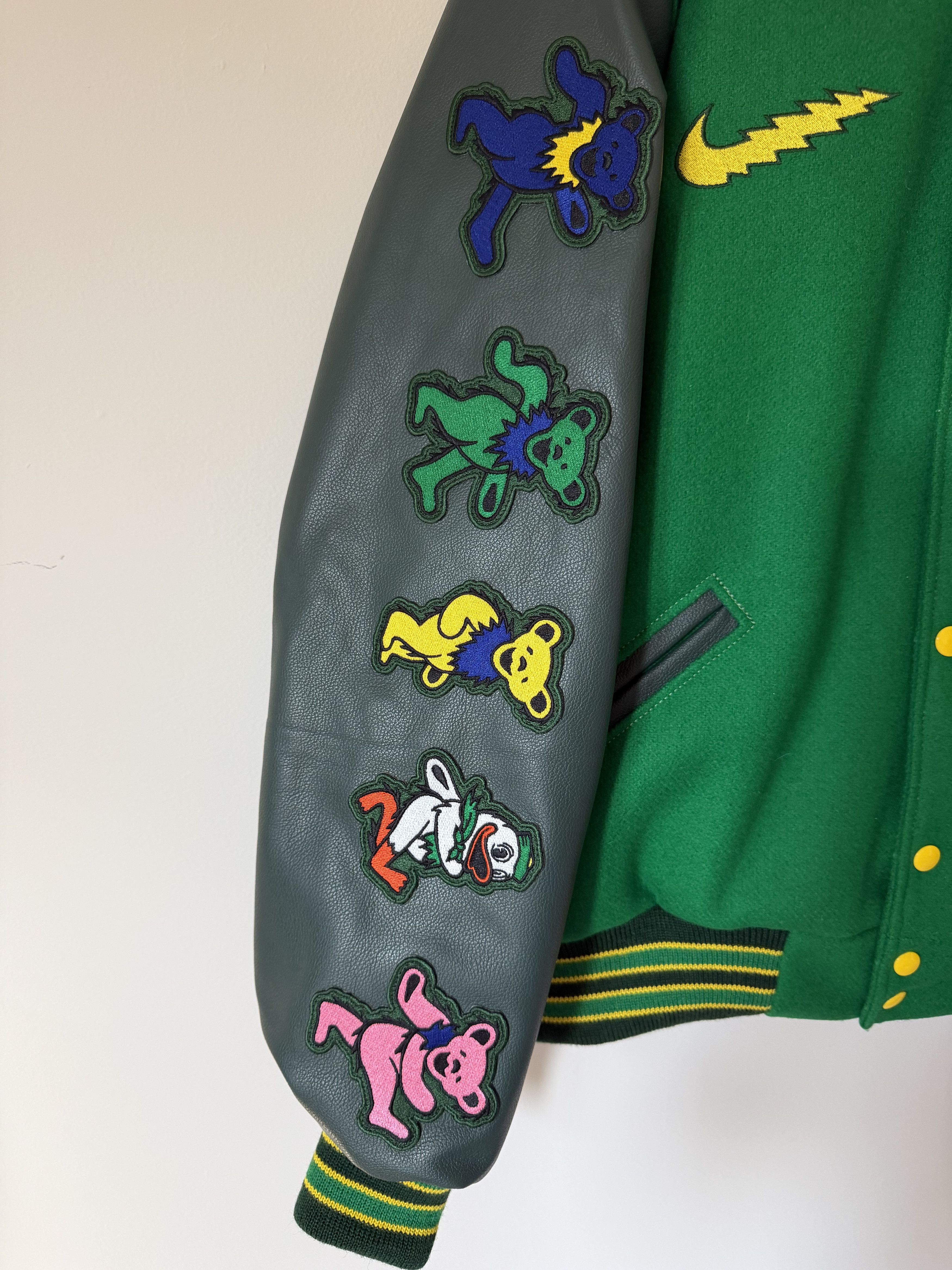 Nike Class Trip Grateful Dead Oregon Ducks Letterman Jacket
