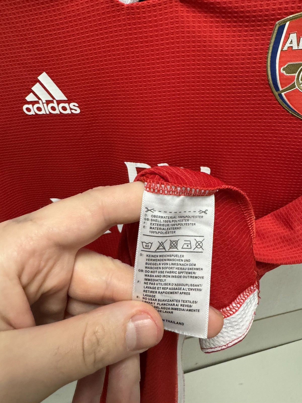 Adidas Arsenal adidas soccer jersey L sz Size US L / EU 52-54 / 3 - 3 Thumbnail