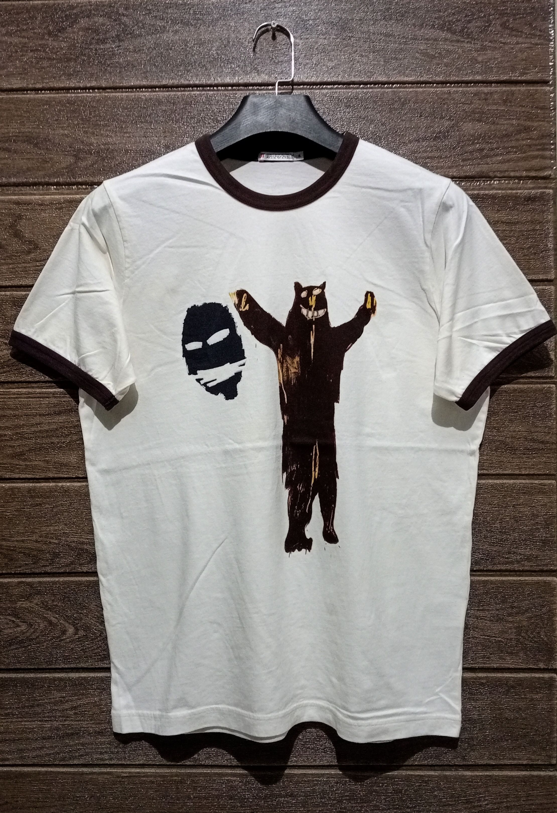Jean-Michel Basquiat Vintage Jean-Michel Basquiat Dancing Bear Ringer Tee Size US M / EU 48-50 / 2 - 1 Thumbnail