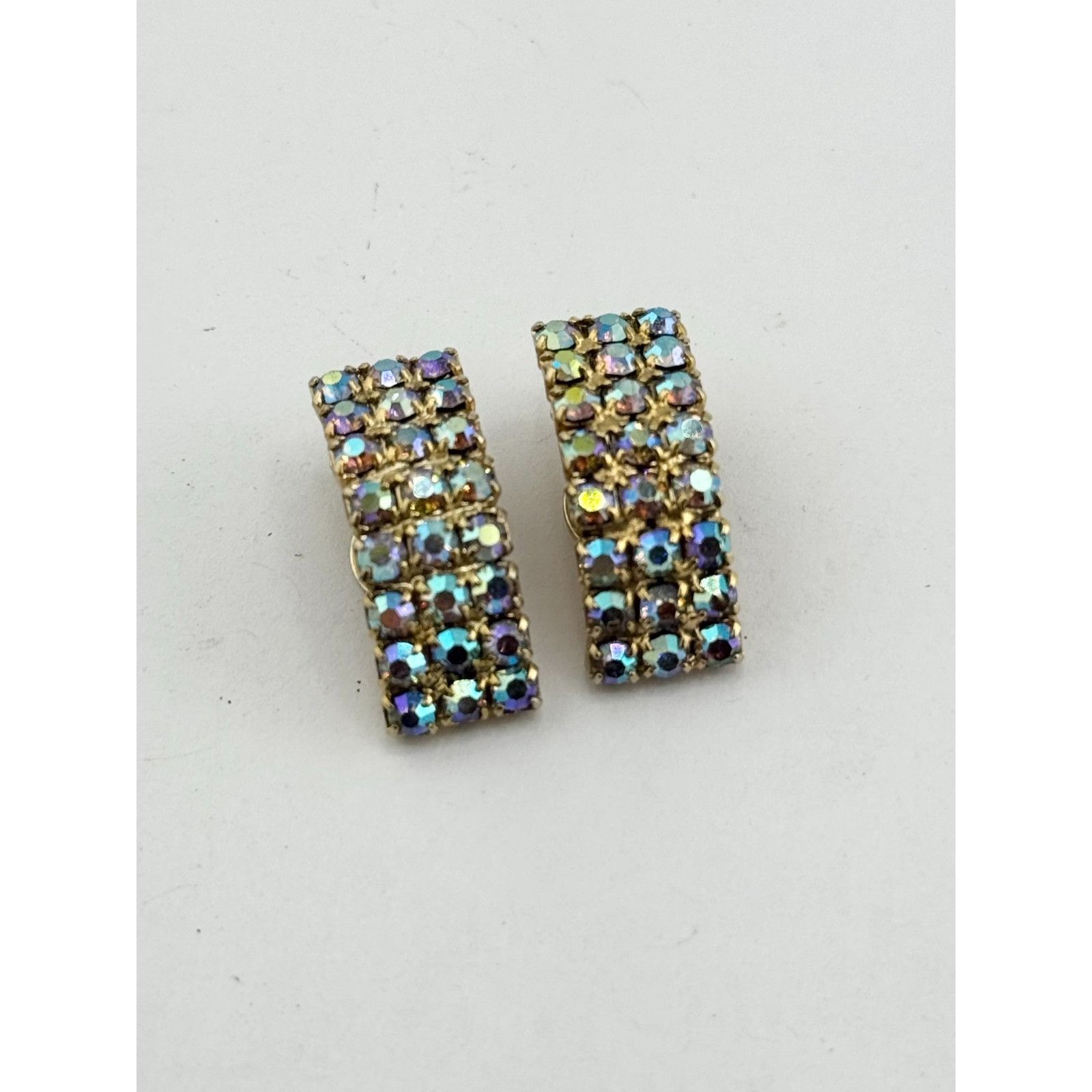 Vintage Vintage ab rhinestone climber earrings Size ONE SIZE - 3 Thumbnail