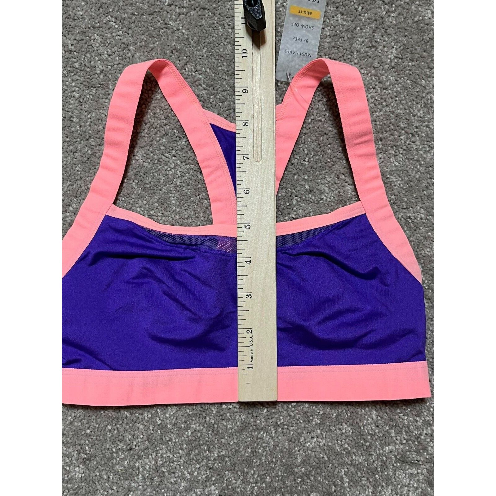 Other Josie By Natori Sports Bra 32B/C Racerback Unpadded Purple Size XXS / US 00 / IT 34 - 4 Thumbnail