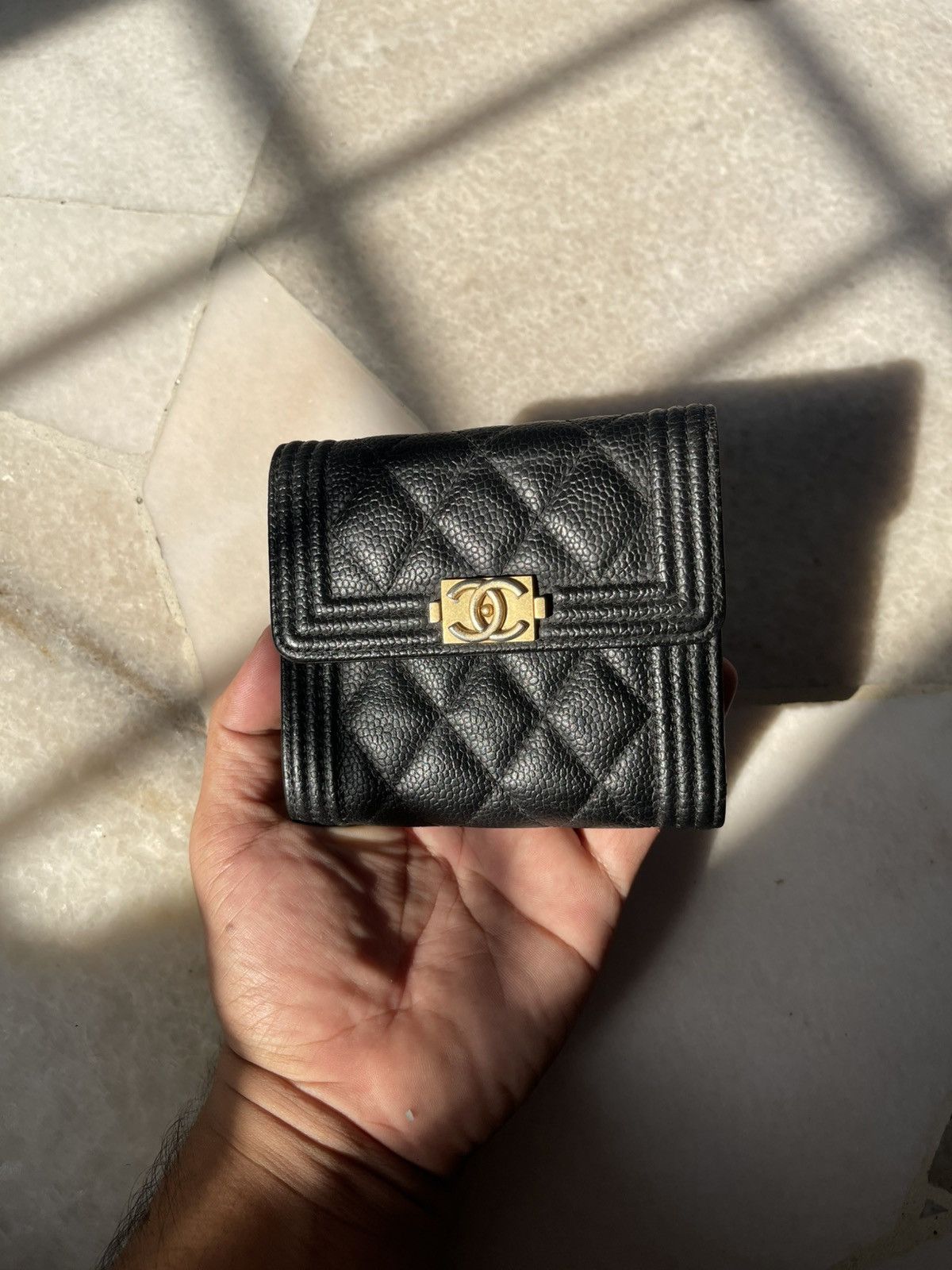 Chanel Chanel Black Boy Wallet Size ONE SIZE - 1 Thumbnail
