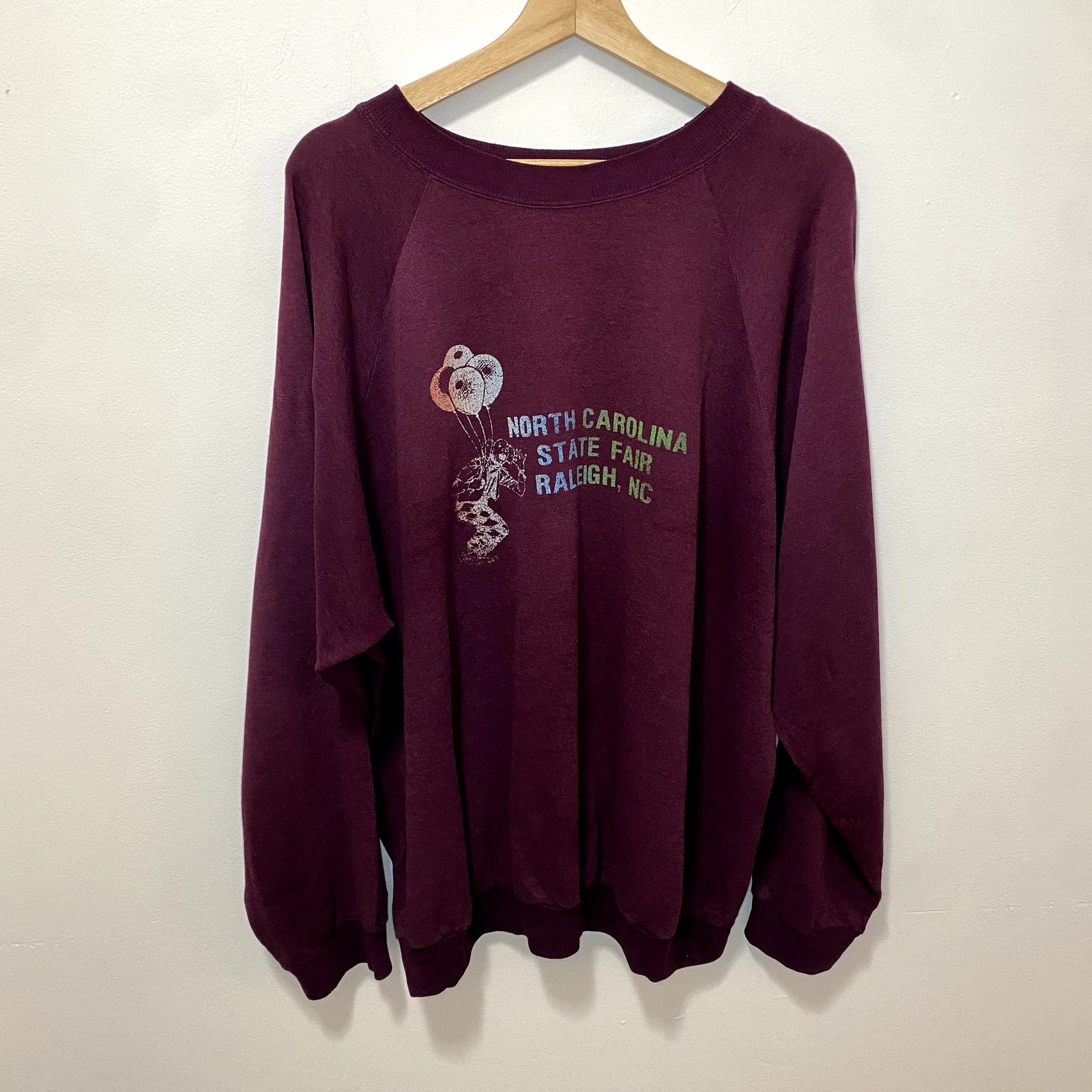 Vintage Vintage North Carolina State Fair Clown 70s Sweatshirt Size US XXL / EU 58 / 5 - 1 Thumbnail