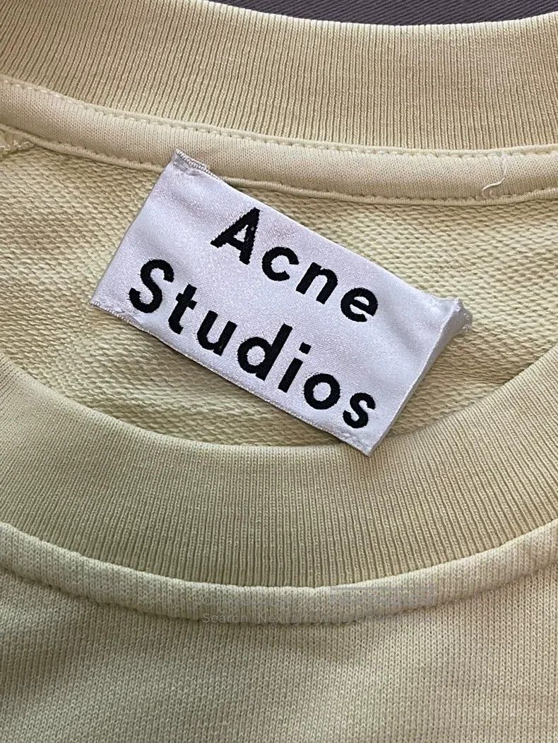 Acne Studios Acne Studios Baby Yellow Hooded Sweatshirt, Oversized Size XXS / US 00 / IT 34 - 8 Thumbnail