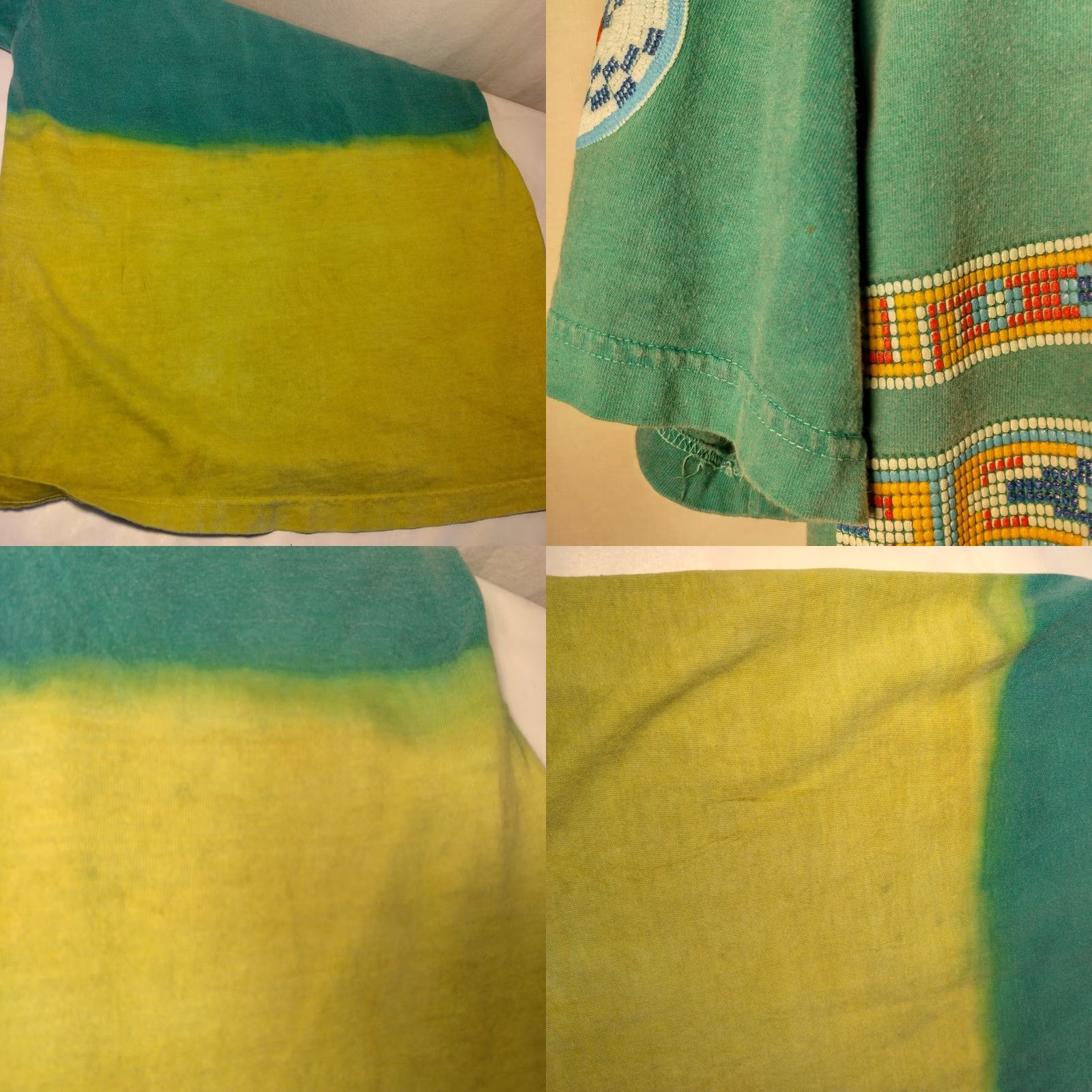 Native VINTAGE Tie-Dye Shirt M Native Graphic Puffy Graphic Tribal Size US M / EU 48-50 / 2 - 9 Thumbnail