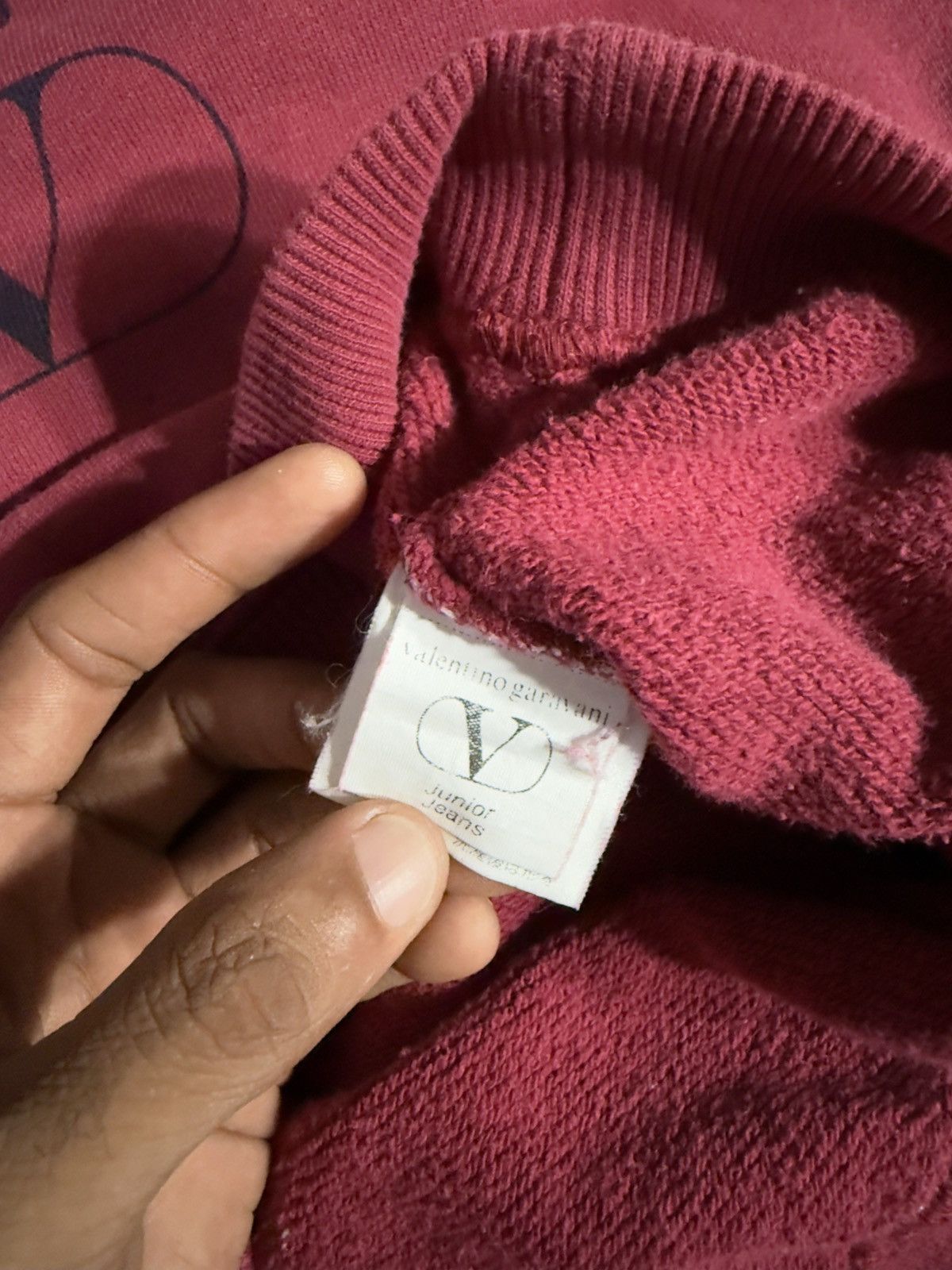 Burgundy Valentino Sweatshirt