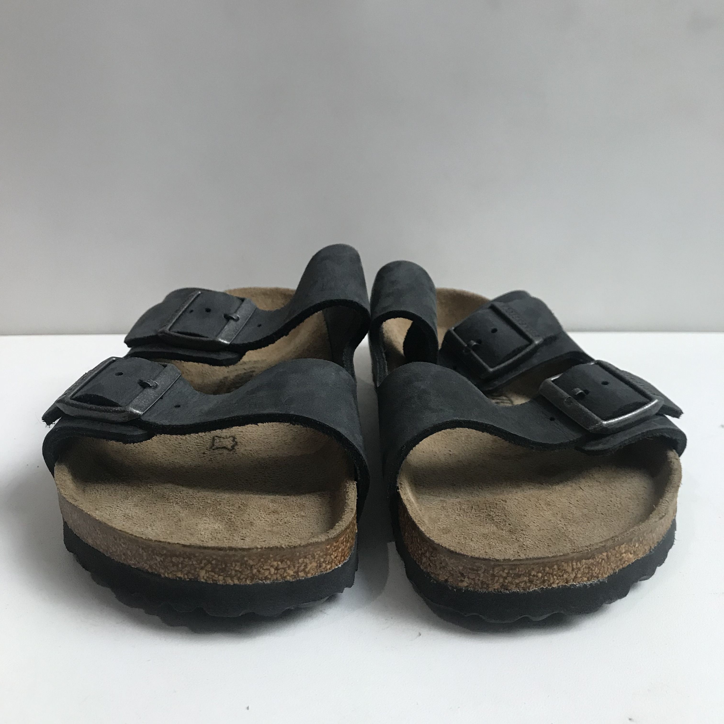 Birkenstock Birkenstock Black nubuck Arizona Leather 41 Cork Two Strap Size US 8 / EU 41 - 3 Thumbnail