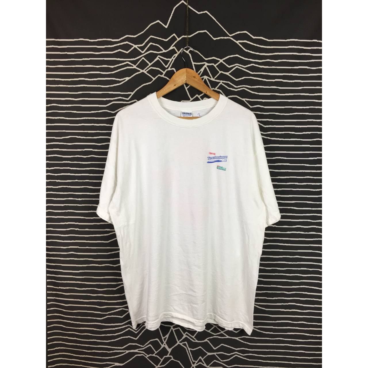 Vintage Vtg Y2K Butler Gum Toothbrush I Love My Technique Promo Tee Size US XL / EU 56 / 4 - 5 Thumbnail