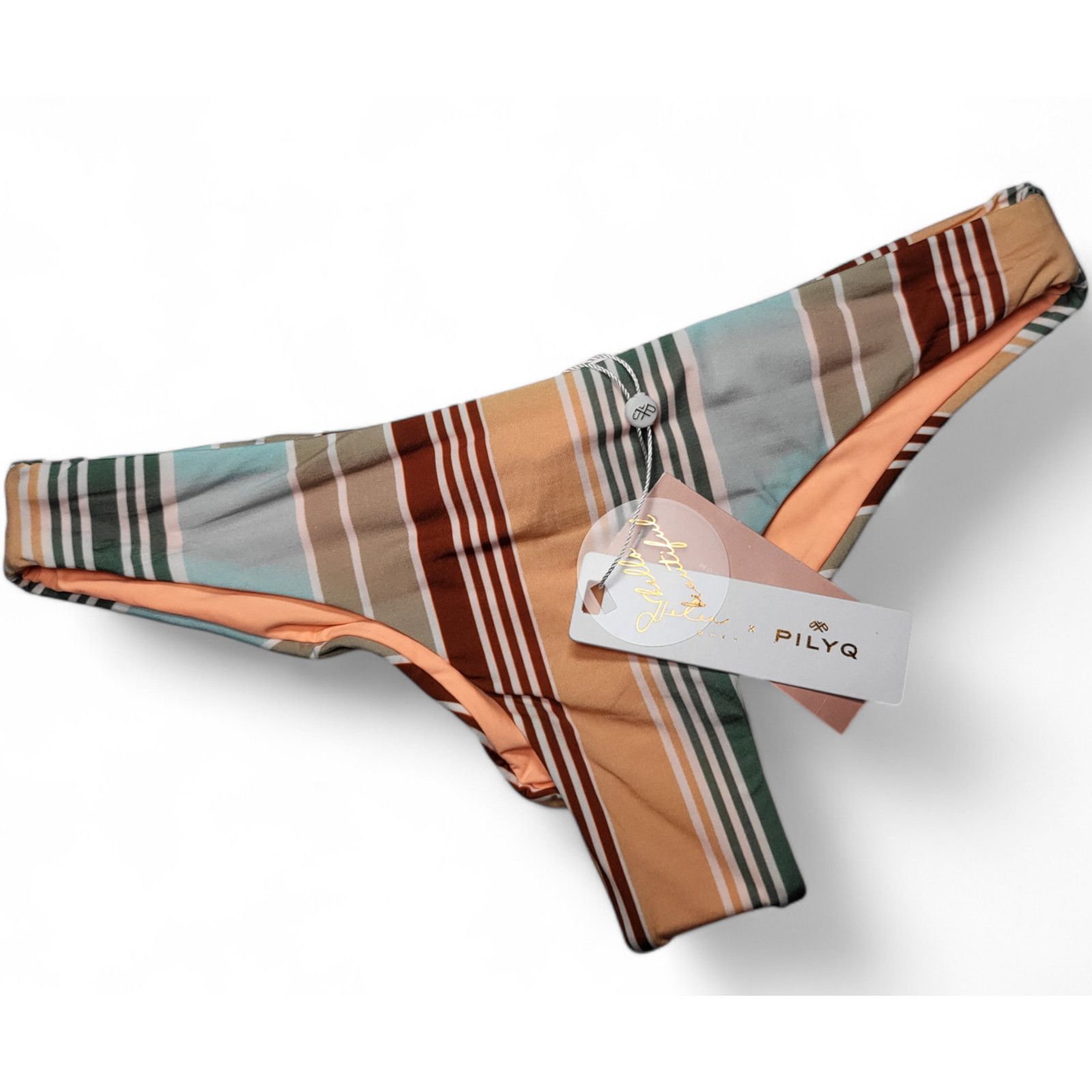 Other NWT PILYQ x Helen Owen Striped Bikini Bottom PQ Swim XS Size ONE SIZE - 1 Thumbnail