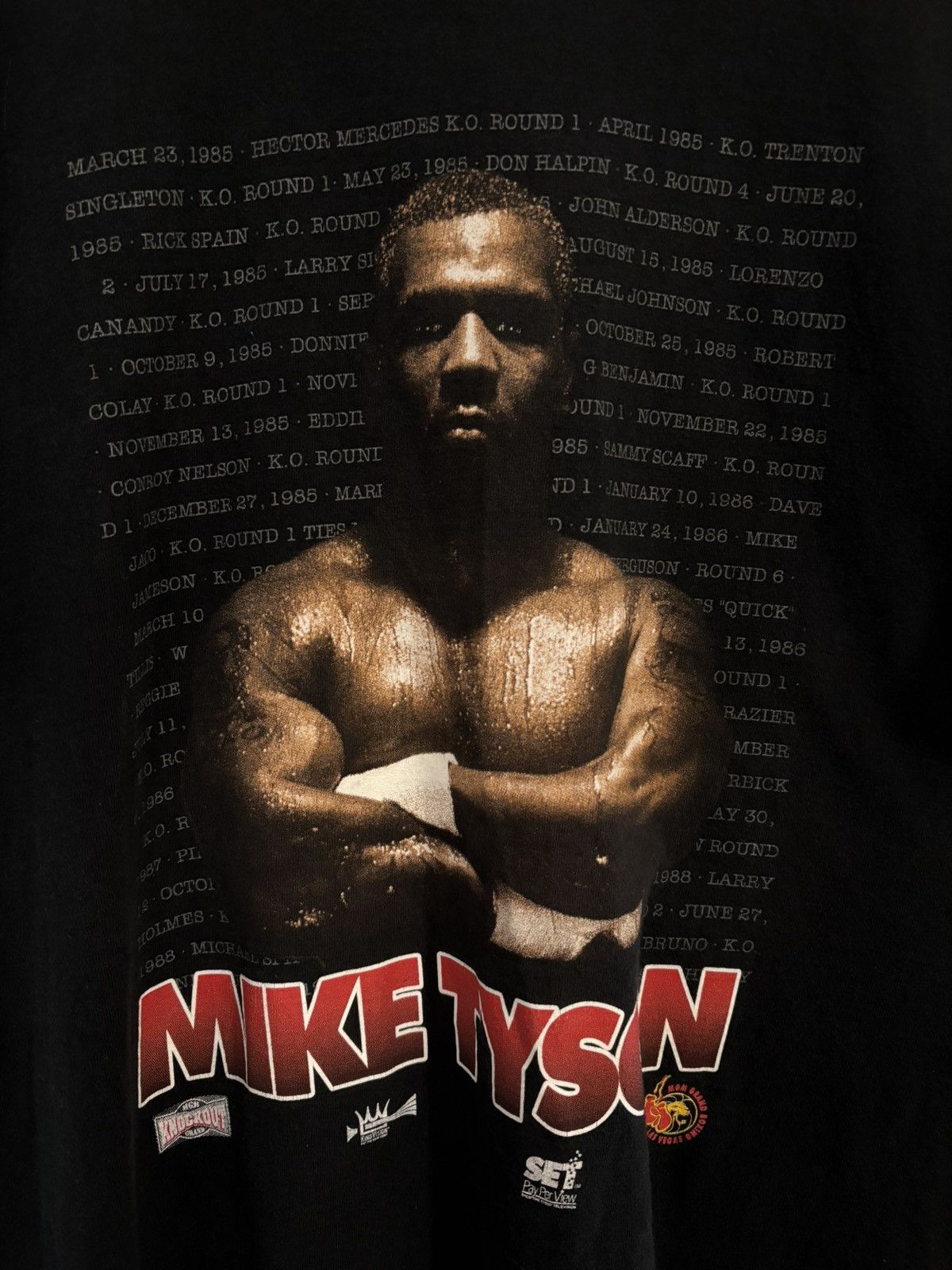 Vintage 1995 Vintage Mike Tyson Boxing T-Shirt Size US XL / EU 56 / 4 - 3 Thumbnail