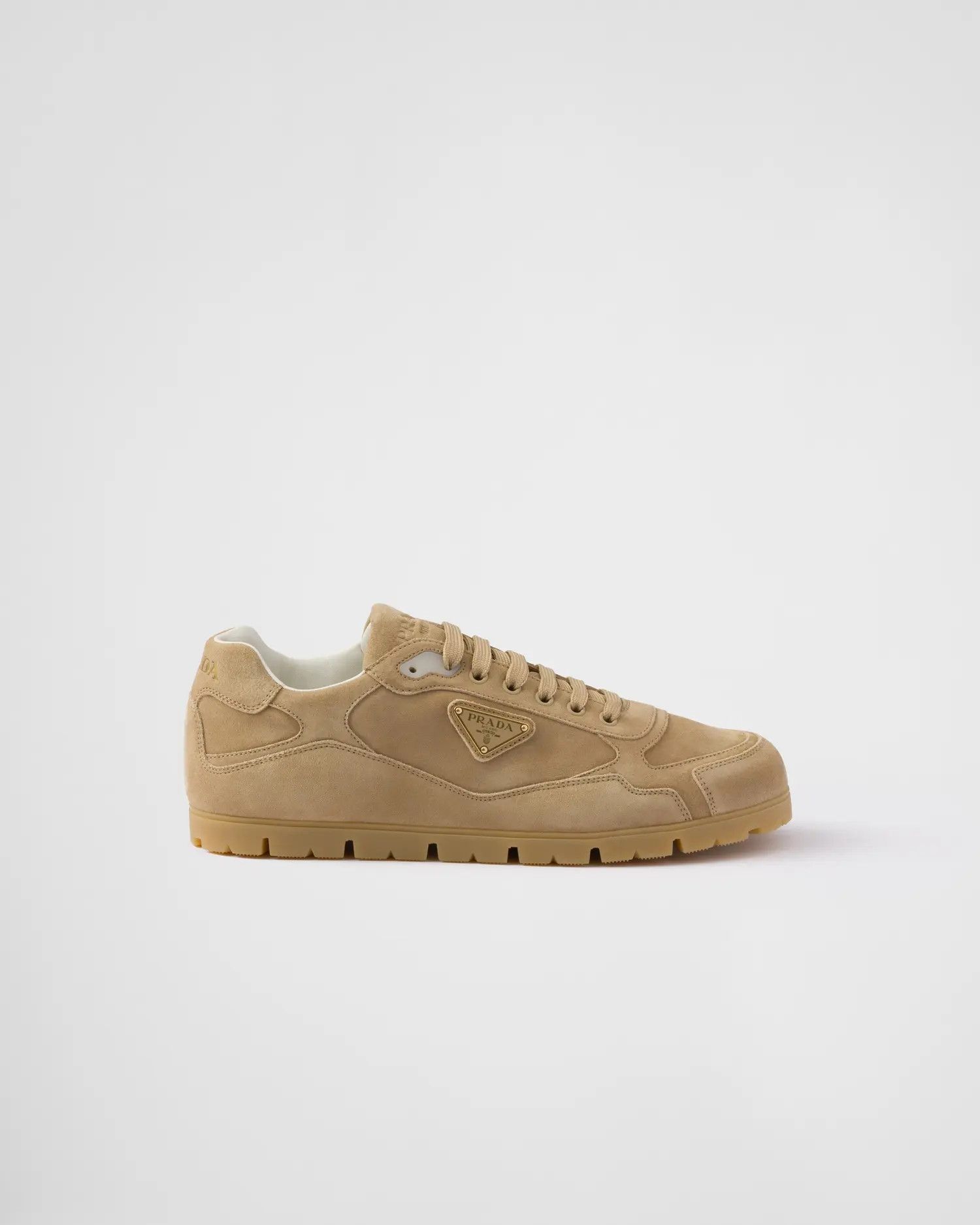 os11x0625 Trail Faded Suede Sneakers in Beige