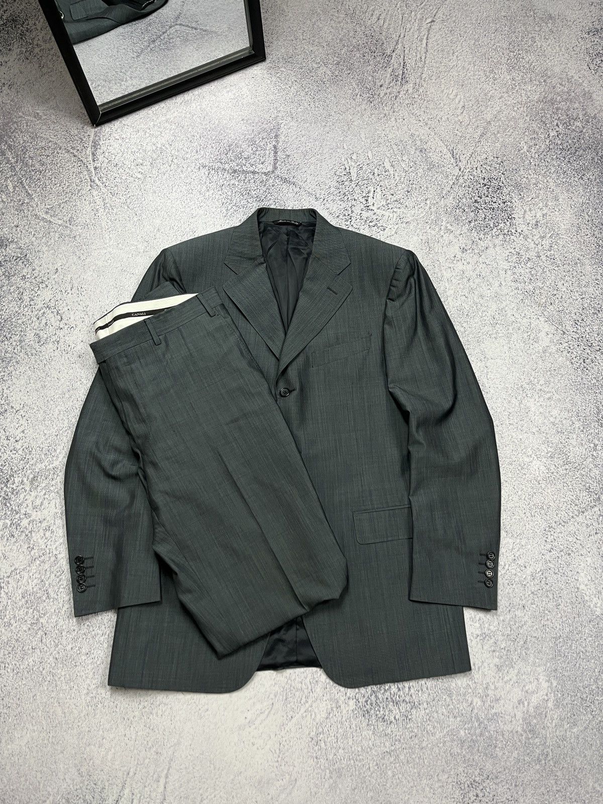 Canali Vintage Canali Wool Silk Suit Blazer Jacket And Pants Size 50R - 1 Thumbnail
