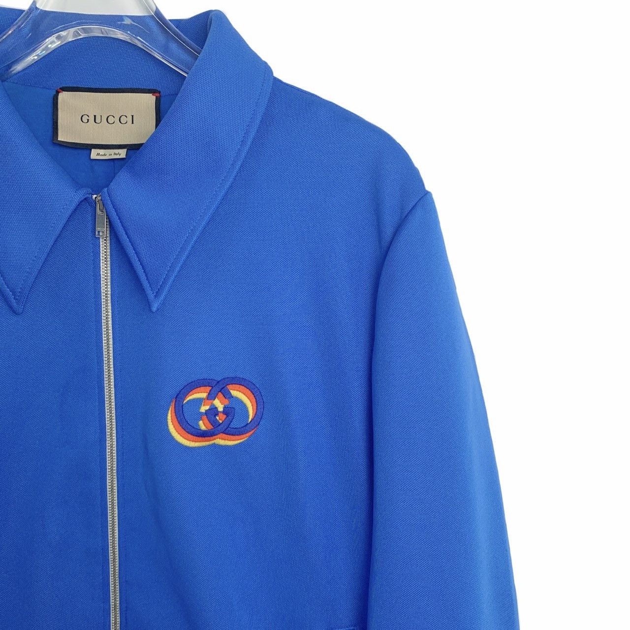 Gucci Gucci Logo Embroidered Zip Jacket Blue (XXL) Size US XXL / EU 58 / 5 - 3 Thumbnail