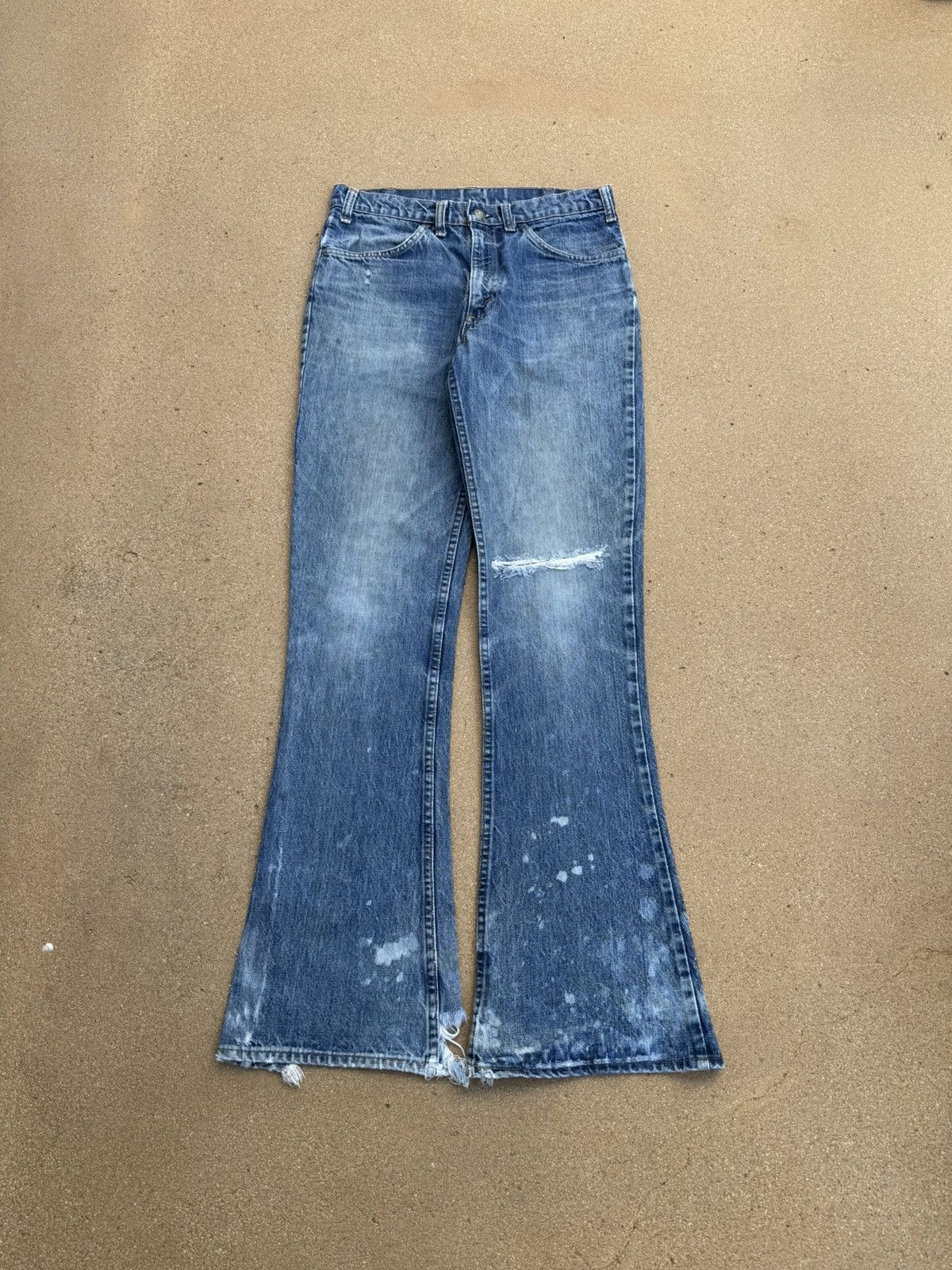 Vtg 70's Levi's 646 Orange Tab Bellbottom Flare Jeans 30x33