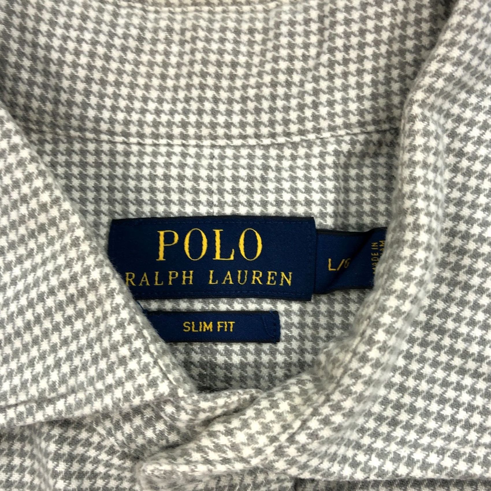 Ralph Lauren Ralph Lauren Shirt Mens Large Slim Fit Houndstooth Long Sleeve Button Size US L / EU 52-54 / 3 - 5 Thumbnail